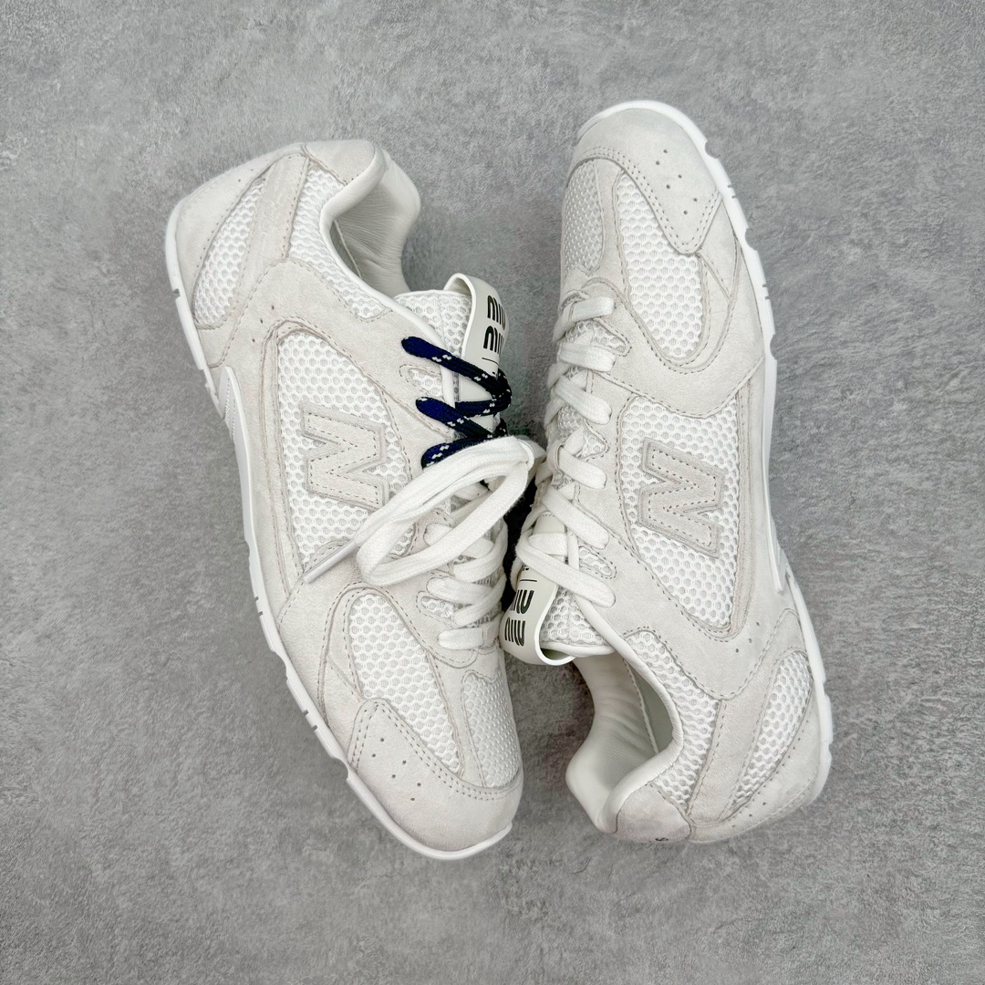 Miumiu x New Balance NB530 低筒 平底 复古跑鞋 休闲鞋 板鞋 运动鞋  女鞋 波鞋 白色 5E165E_3D8C_F0009_F_BD05