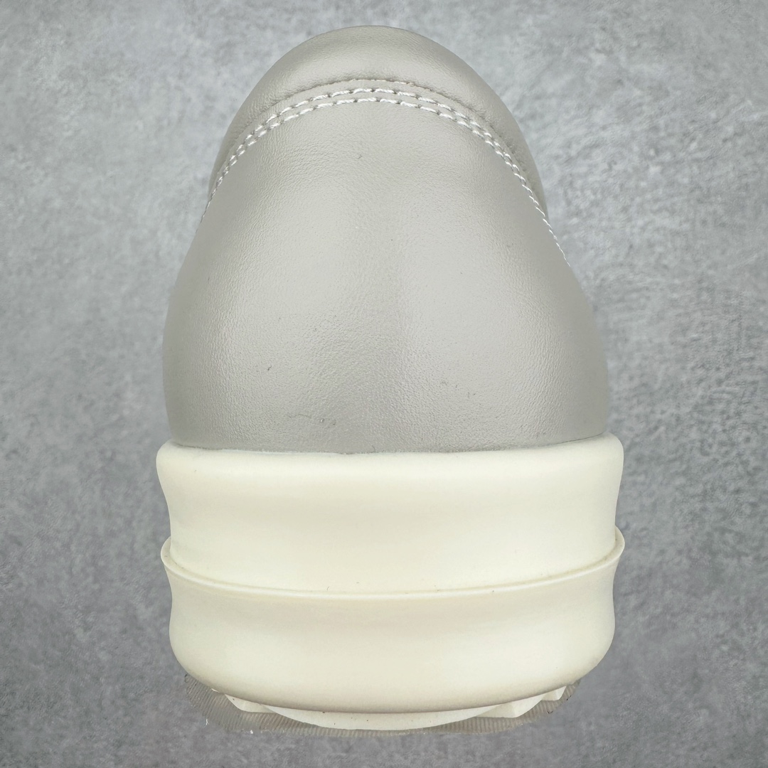  RICK OWENS RO 全粒面小牛皮  低筒 板鞋 休闲鞋 男鞋 女鞋 波鞋 灰色  RU01D3897LCOLVS-811