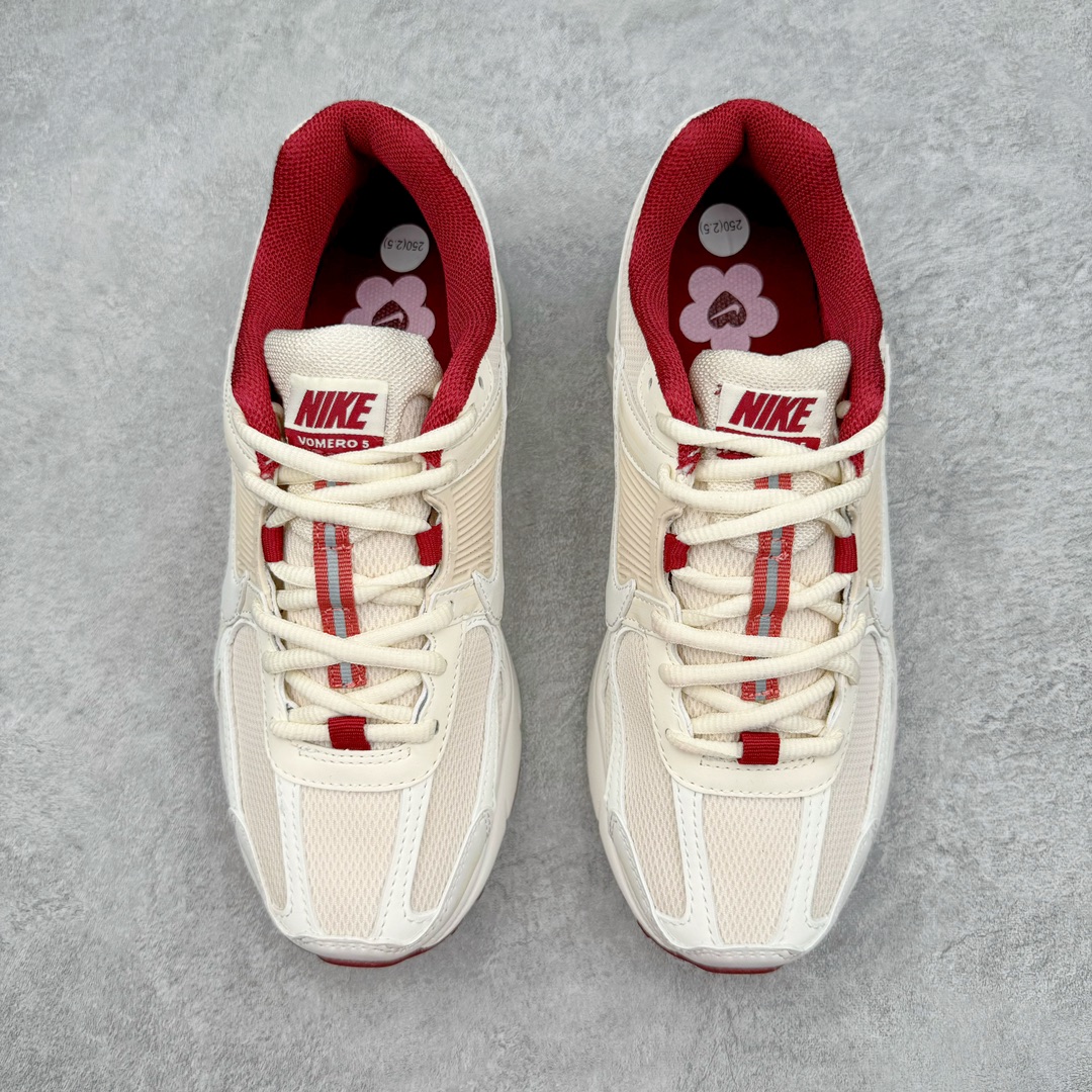  新版 Nike Air Zoom Vomero 5 Bone Beige 前后气垫 低筒 跑步鞋 运动鞋 男鞋 女鞋 波鞋 白红色情人 HF0737-111 