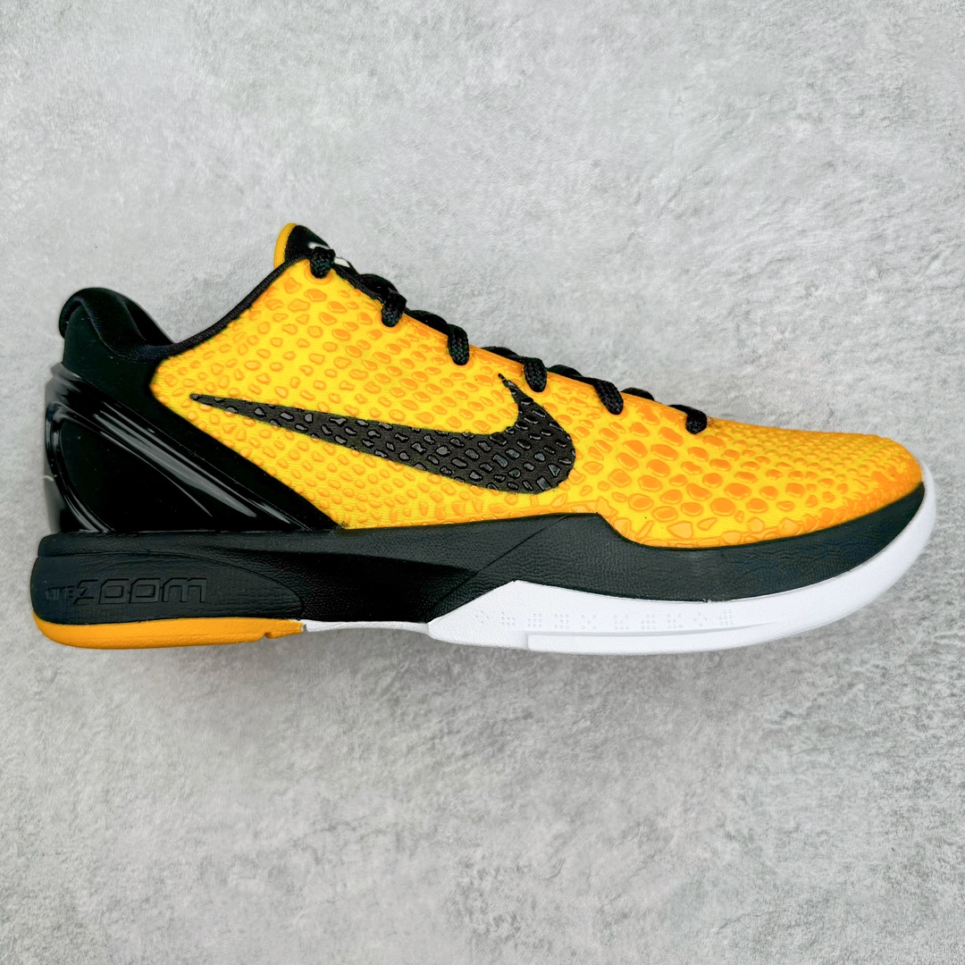  S2外贸 Kobe6 Lightbulb 科比6 前掌气垫 后掌EVA 籃球鞋 球鞋 實戰鞋  真碳板  波鞋   黑黄 李小龙 429659-700