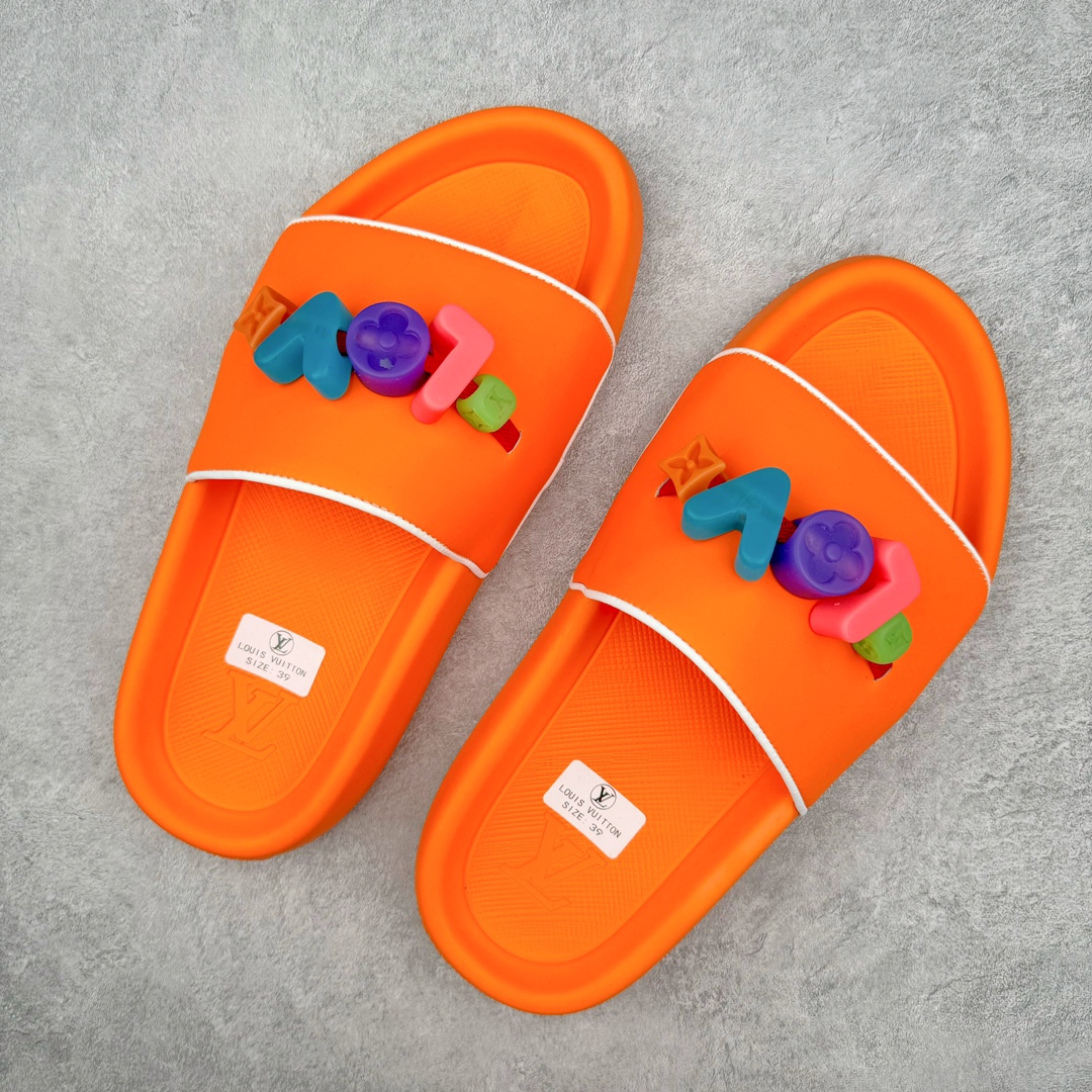  LV拖鞋 Louis Vuitton 路易威登  浮雕 压纹  户外 时尚凉拖 室内外 休闲鞋  六色