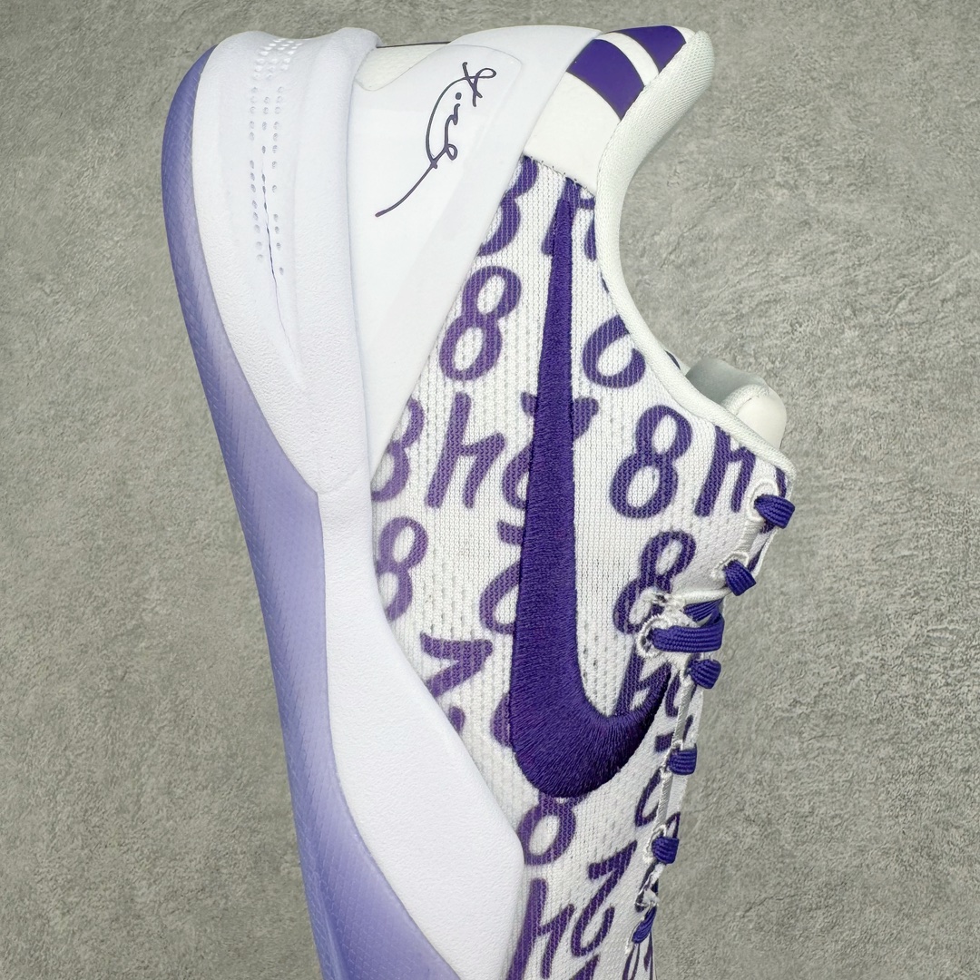  s2外贸 Kobe8 Protro  Court Purple  科比8 低筒 React鞋墊 籃球鞋 實戰鞋 球鞋 男鞋 波鞋 数字 紫色  FQ3549-100