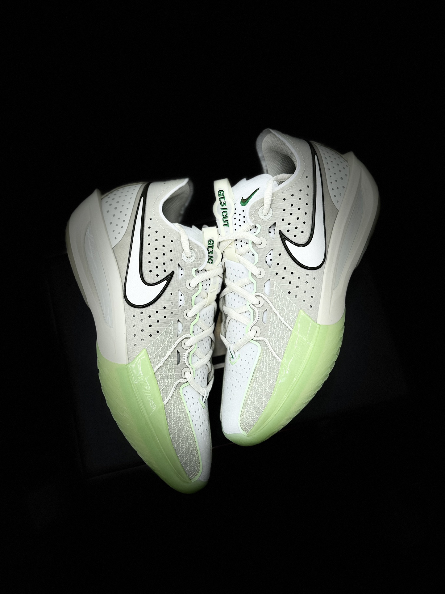 超临界版本 ZOOM GT Cut 3  中筒  篮球鞋 球鞋 实战鞋 全掌气垫 后卫精英 TPU抗扭 男鞋 波鞋  灰绿 DV2918-003