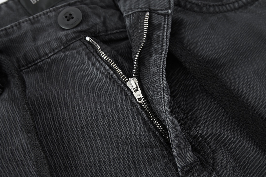Balenciaga 巴黎世家Cargo伐木工装裤 牛仔裤 长裤 黑色 767977TNW111672