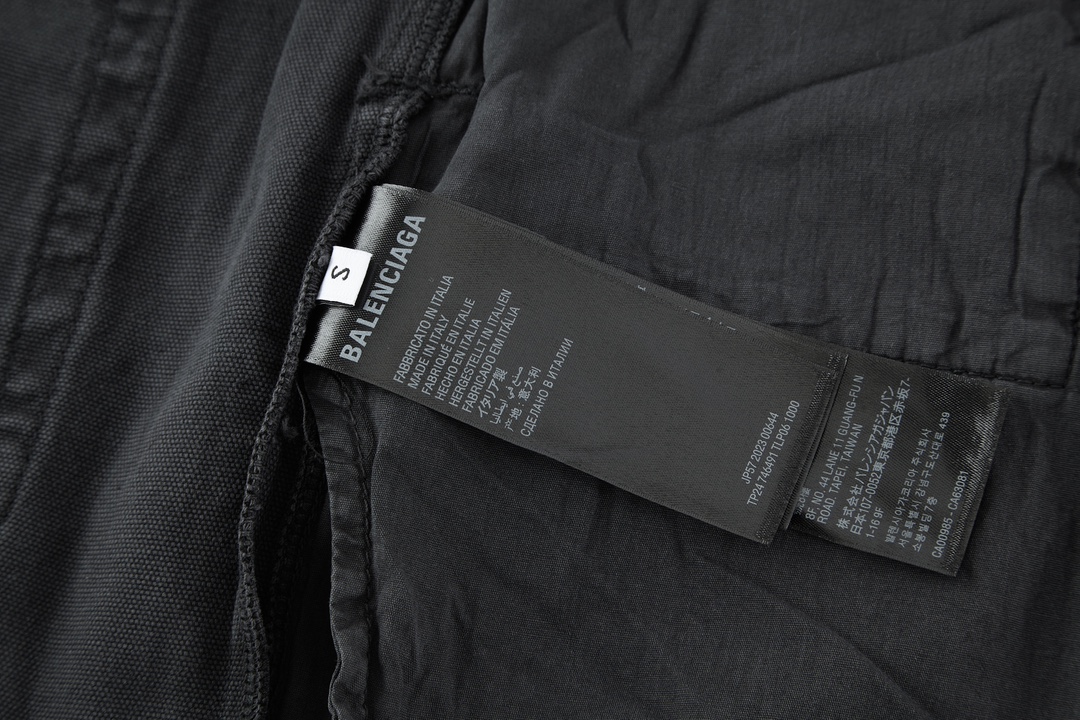 Balenciaga 巴黎世家Cargo伐木工装裤 牛仔裤 长裤 黑色 767977TNW111672