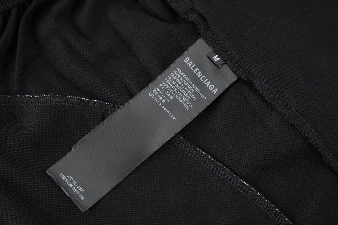 Balenciaga 巴黎世家 曼联刺绣图标 短裤 黑色 五分裤 休闲裤 运动裤 夏季 黑色 777709TPVW46643