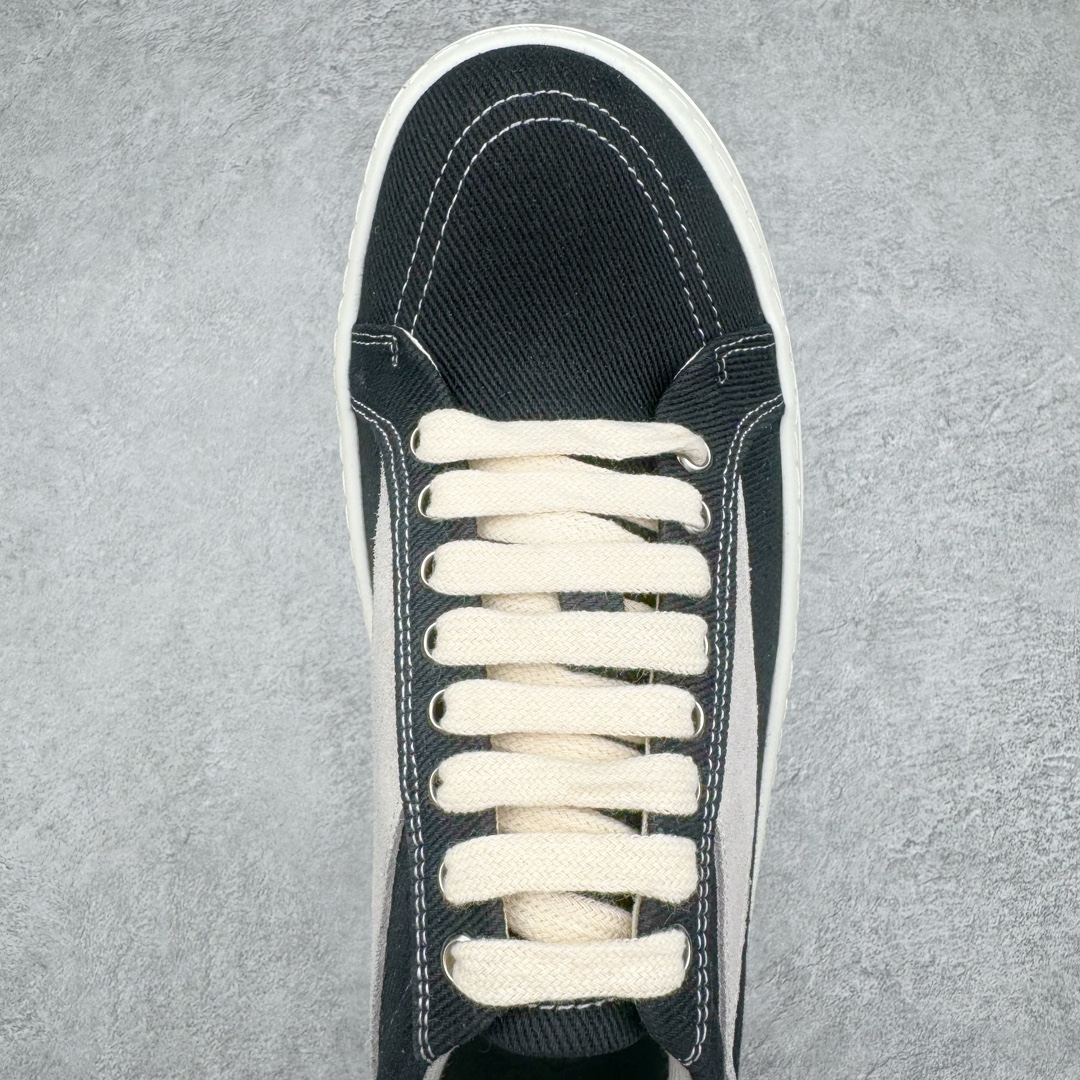  RICK OWENS RO  帆布  低筒 板鞋 休闲鞋 男鞋 女鞋 波鞋 黑色  