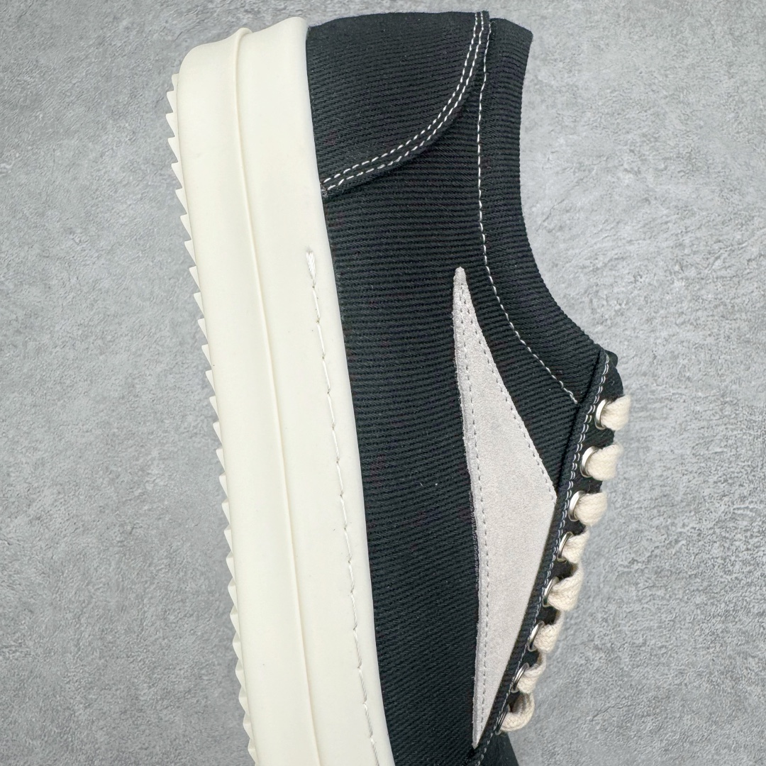  RICK OWENS RO  帆布  低筒 板鞋 休闲鞋 男鞋 女鞋 波鞋 黑色  