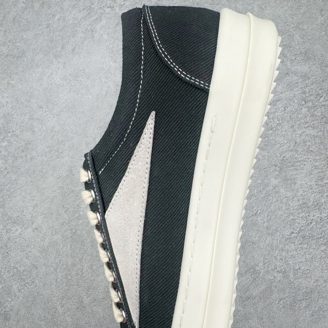  RICK OWENS RO  帆布  低筒 板鞋 休闲鞋 男鞋 女鞋 波鞋 黑色  