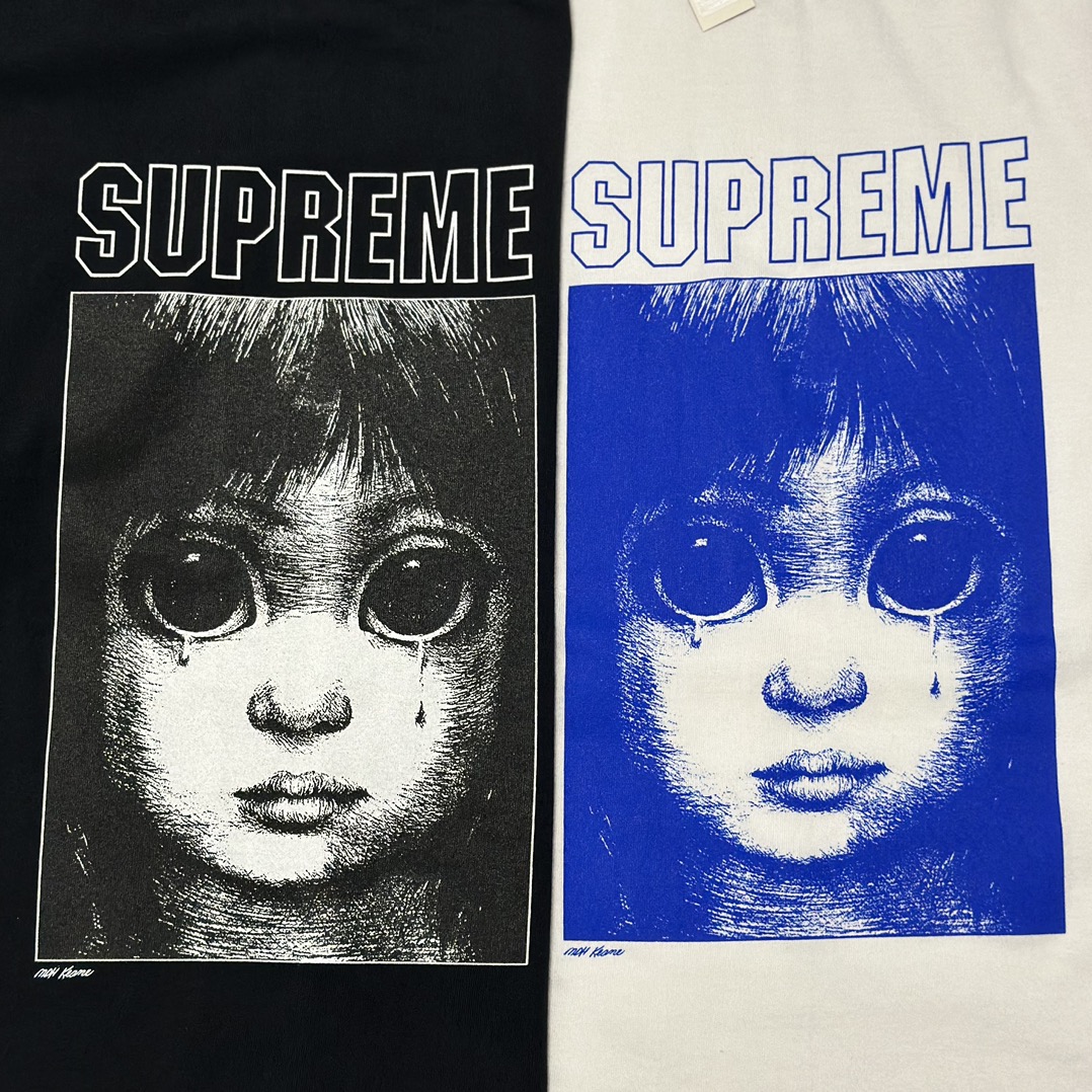  Supreme  MARGARET KEANE 人物图案TEE 短袖 T恤 黑色 白色 男女同款  SUP-SS24-144