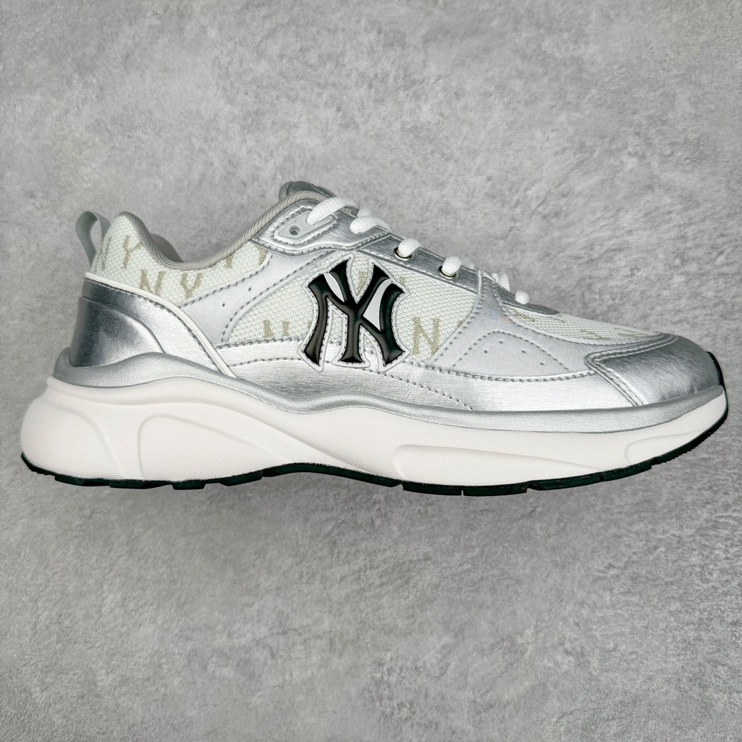  MLB 24SS  低筒 复古舒适 厚底 老爹鞋 板鞋 休闲鞋 波鞋 男鞋 女鞋 银色 3ARNFSB4N-50SIS