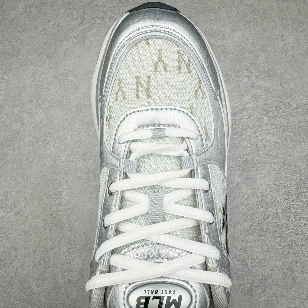  MLB 24SS  低筒 复古舒适 厚底 老爹鞋 板鞋 休闲鞋 波鞋 男鞋 女鞋 银色 3ARNFSB4N-50SIS