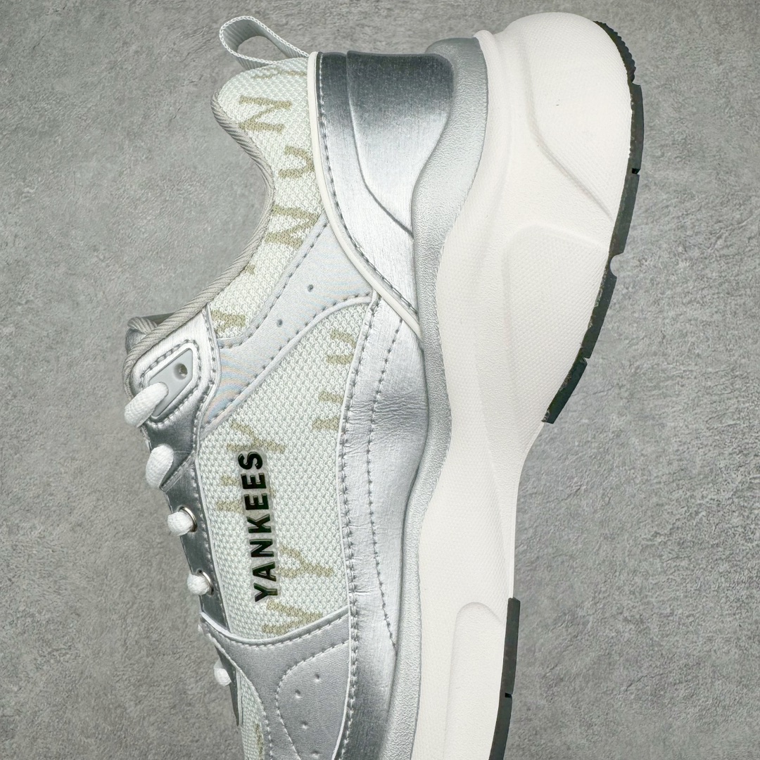  MLB 24SS  低筒 复古舒适 厚底 老爹鞋 板鞋 休闲鞋 波鞋 男鞋 女鞋 银色 3ARNFSB4N-50SIS