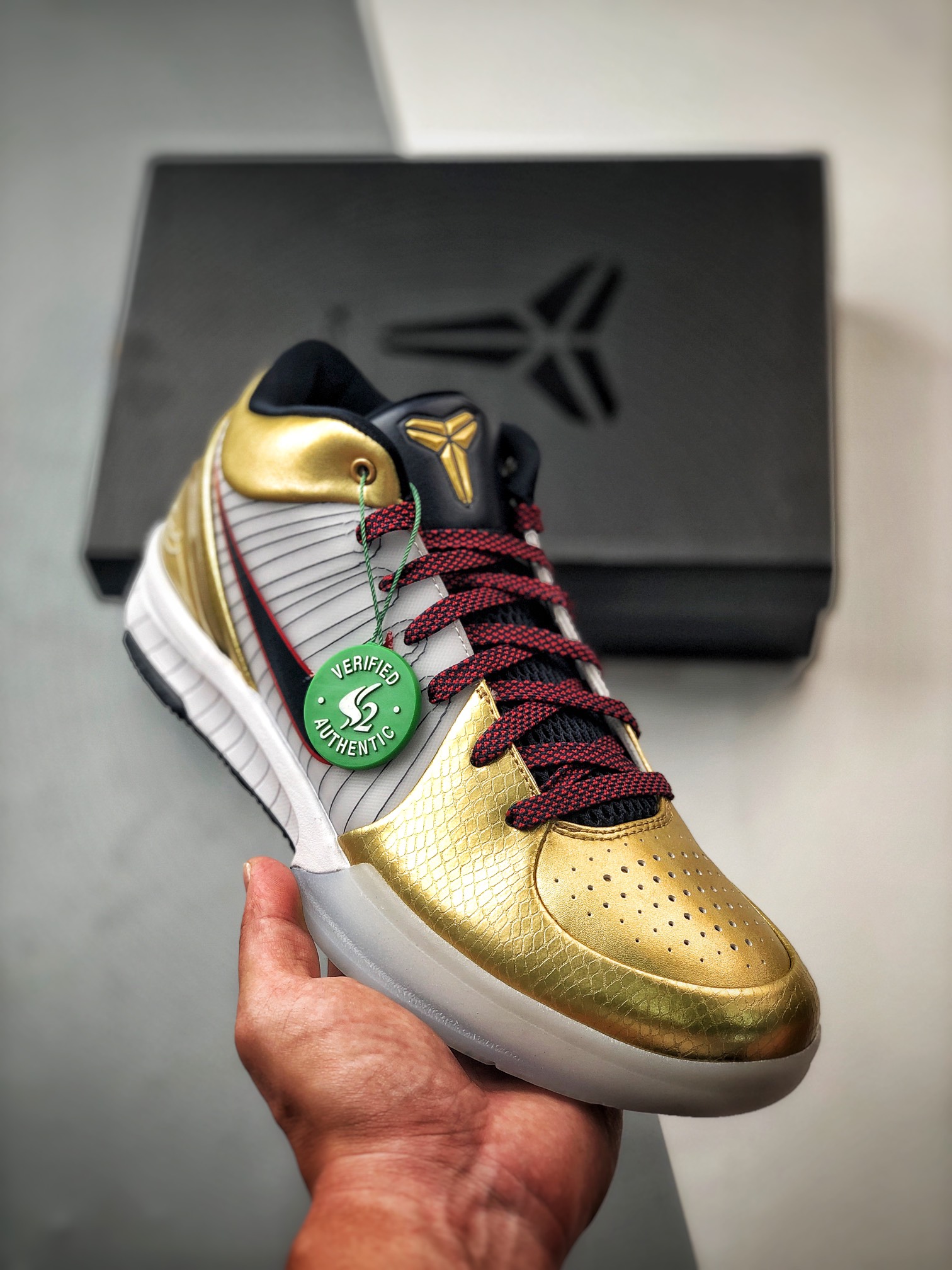  S2外贸 Zoom Kobe4 Protro Gold Mdeal 科比 4  低筒  前掌泡棉 後掌氣墊 篮球鞋 实战鞋 球鞋 男鞋  波鞋  白金 FQ3544-100