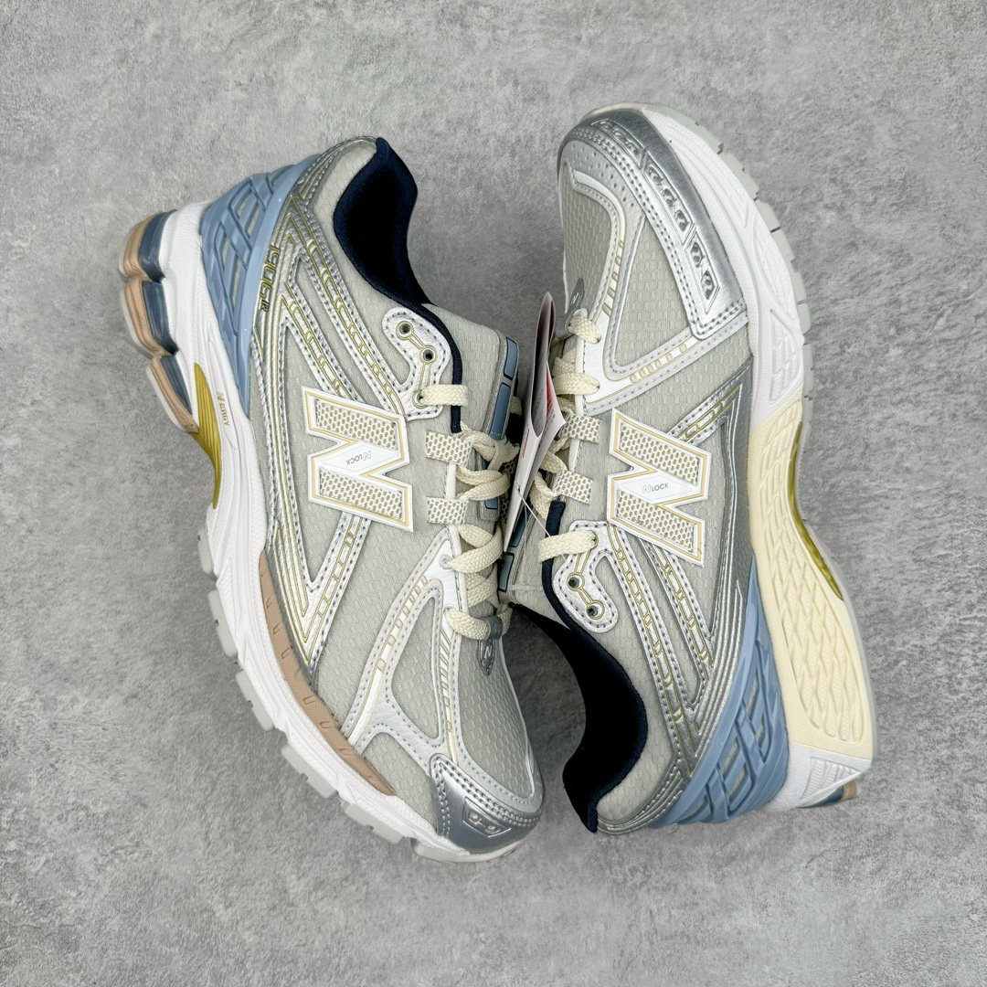  新版 KITH New Balance NB 1906R 低筒 复古跑鞋 耐磨透气 休闲鞋 运动鞋 男鞋 女鞋 白蓝 M1906RKC