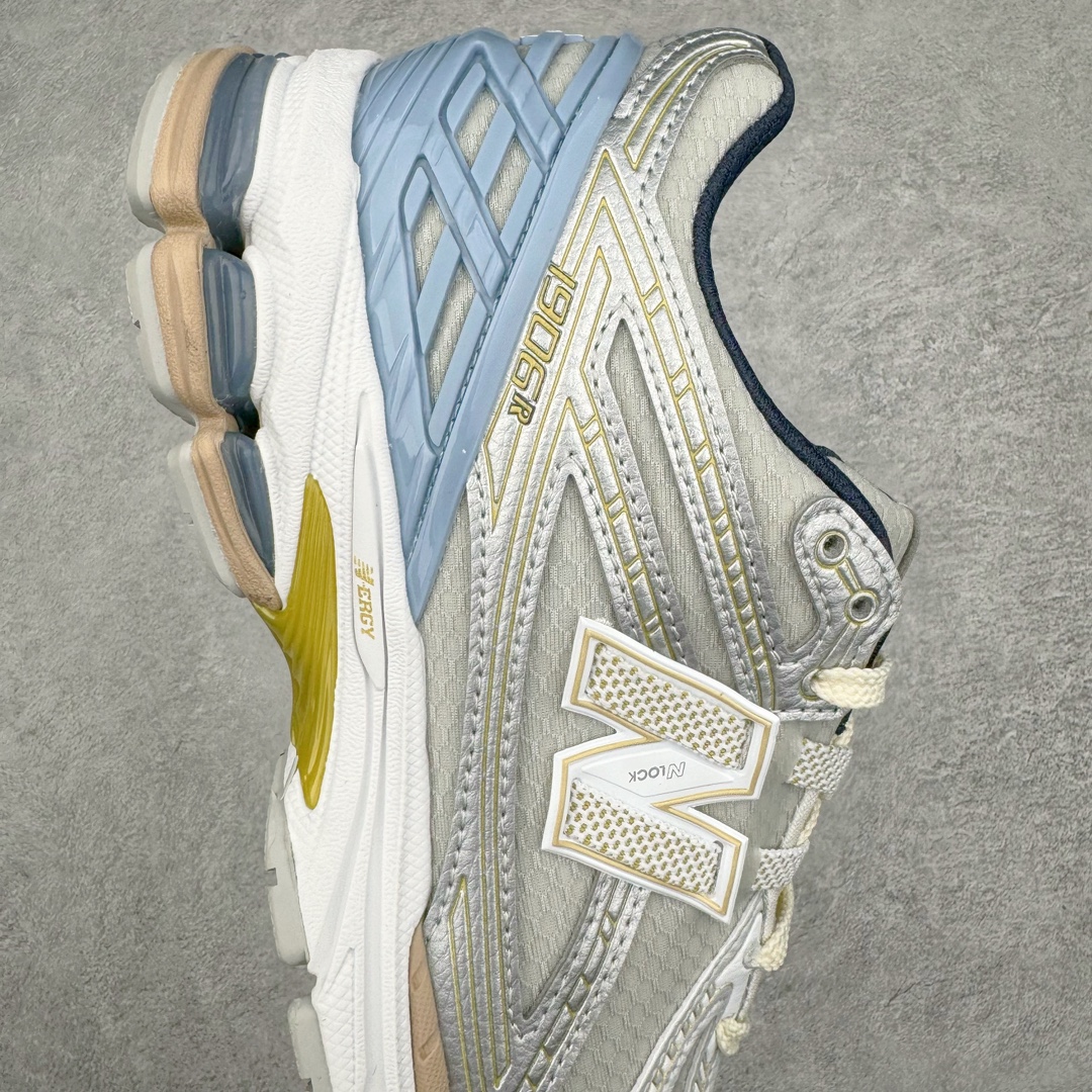  新版 KITH New Balance NB 1906R 低筒 复古跑鞋 耐磨透气 休闲鞋 运动鞋 男鞋 女鞋 白蓝 M1906RKC