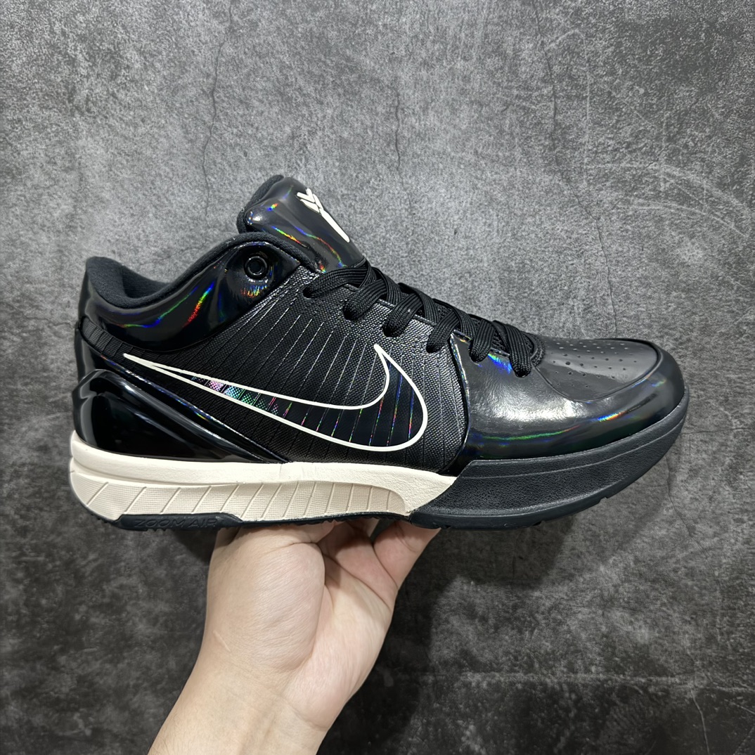 新版 OG Undefeated KOBE4  Protro  科比 4  黑色 低筒 篮球鞋 实战鞋 球鞋 男鞋  波鞋 漆皮黑 CQ3869-001