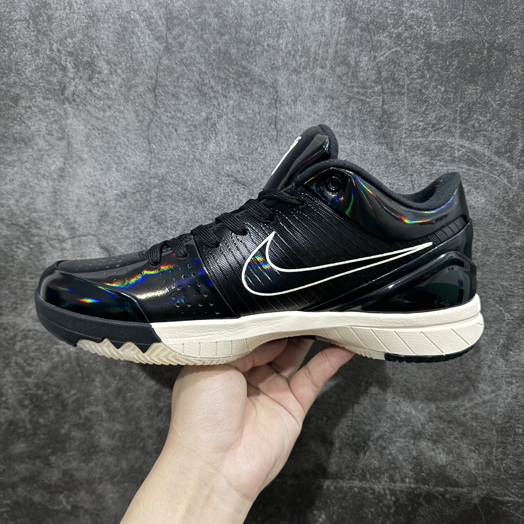 新版 OG Undefeated KOBE4  Protro  科比 4  黑色 低筒 篮球鞋 实战鞋 球鞋 男鞋  波鞋 漆皮黑 CQ3869-001