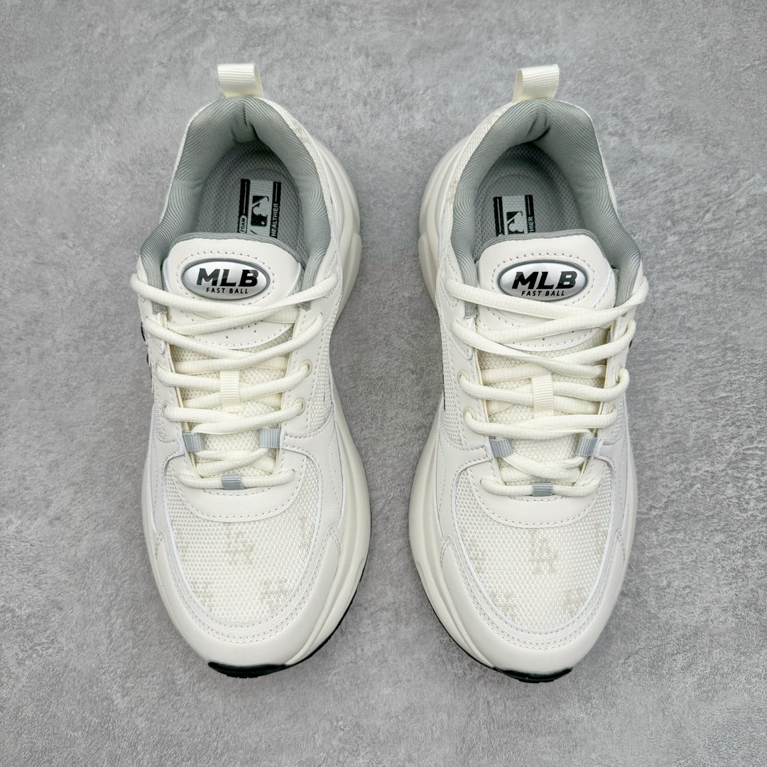  MLB Chunky Runer 24SS  低筒 复古舒适 厚底 老爹鞋 板鞋 休闲鞋 波鞋 男鞋 女鞋 奶白  3ARNFSB4N-07CRS