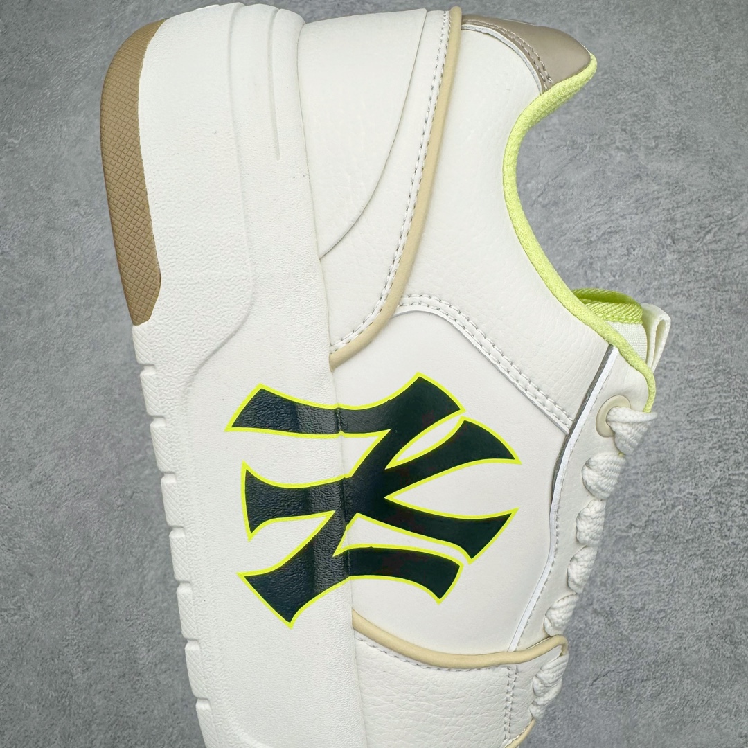  MLB 纽约洋基队  低筒 厚底 老爹鞋 防滑减震耐磨 板鞋 休闲鞋 男鞋 女鞋 波鞋 白黄  3ASXCA12N-50BGS