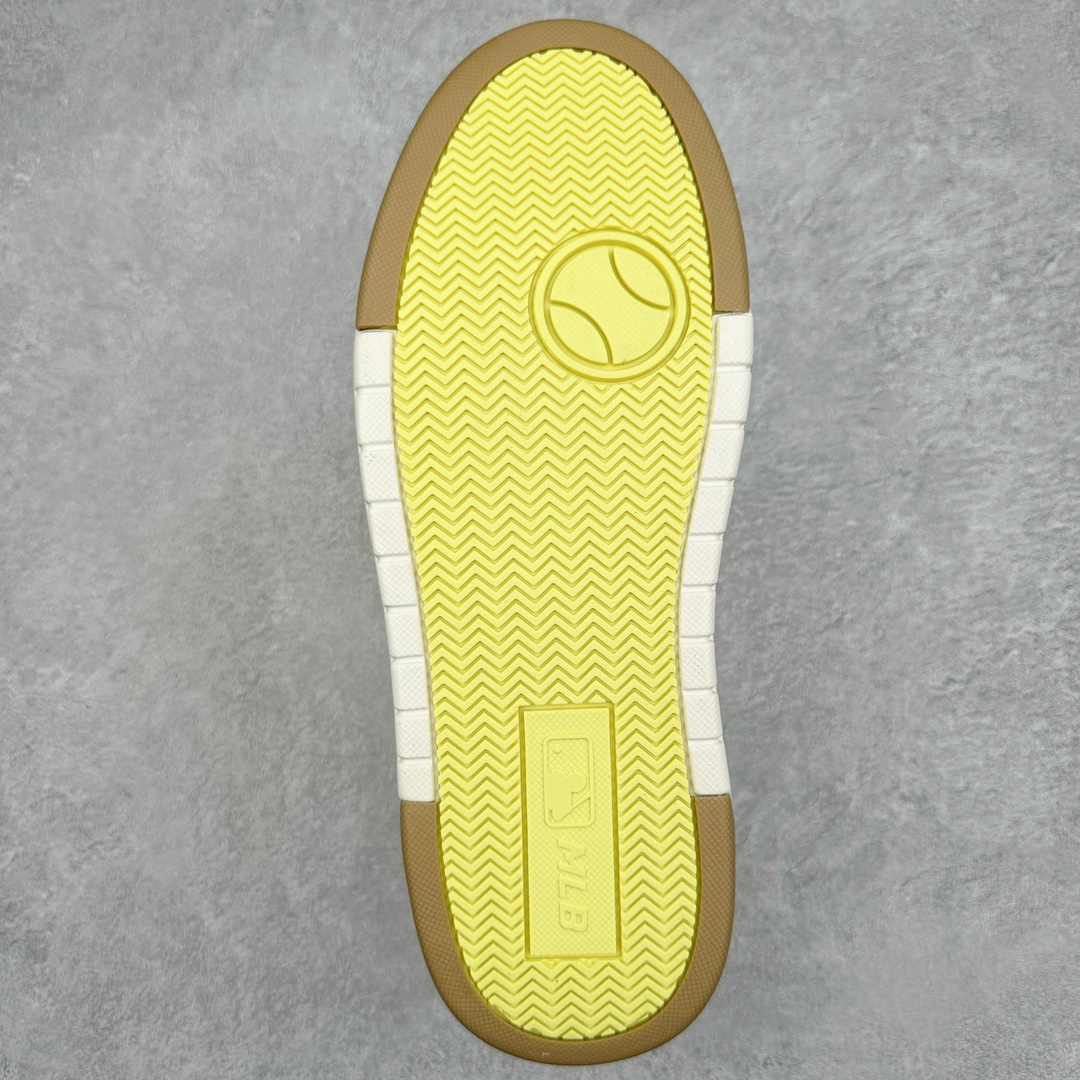  MLB 纽约洋基队  低筒 厚底 老爹鞋 防滑减震耐磨 板鞋 休闲鞋 男鞋 女鞋 波鞋 白黄  3ASXCA12N-50BGS