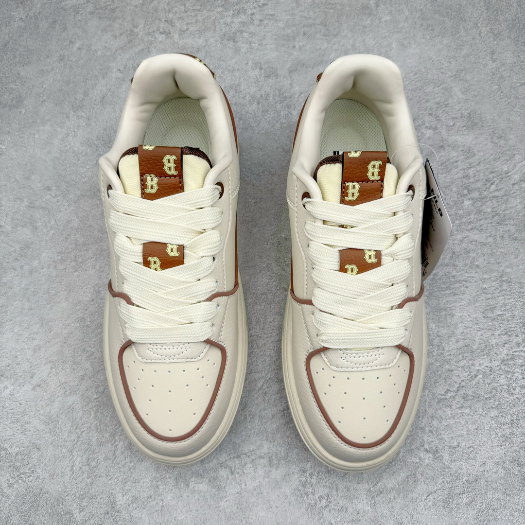  MLB 纽约洋基队  低筒 厚底 老爹鞋 防滑减震耐磨 板鞋 休闲鞋 男鞋 女鞋 波鞋 棕色 3ASXCLR3N-43BRS