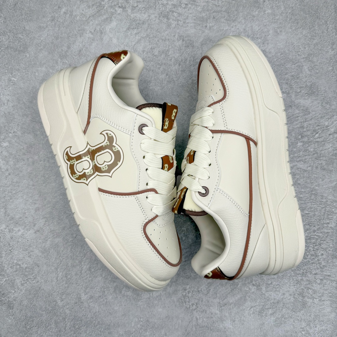  MLB 纽约洋基队  低筒 厚底 老爹鞋 防滑减震耐磨 板鞋 休闲鞋 男鞋 女鞋 波鞋 棕色 3ASXCLR3N-43BRS