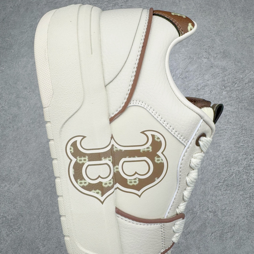  MLB 纽约洋基队  低筒 厚底 老爹鞋 防滑减震耐磨 板鞋 休闲鞋 男鞋 女鞋 波鞋 棕色 3ASXCLR3N-43BRS