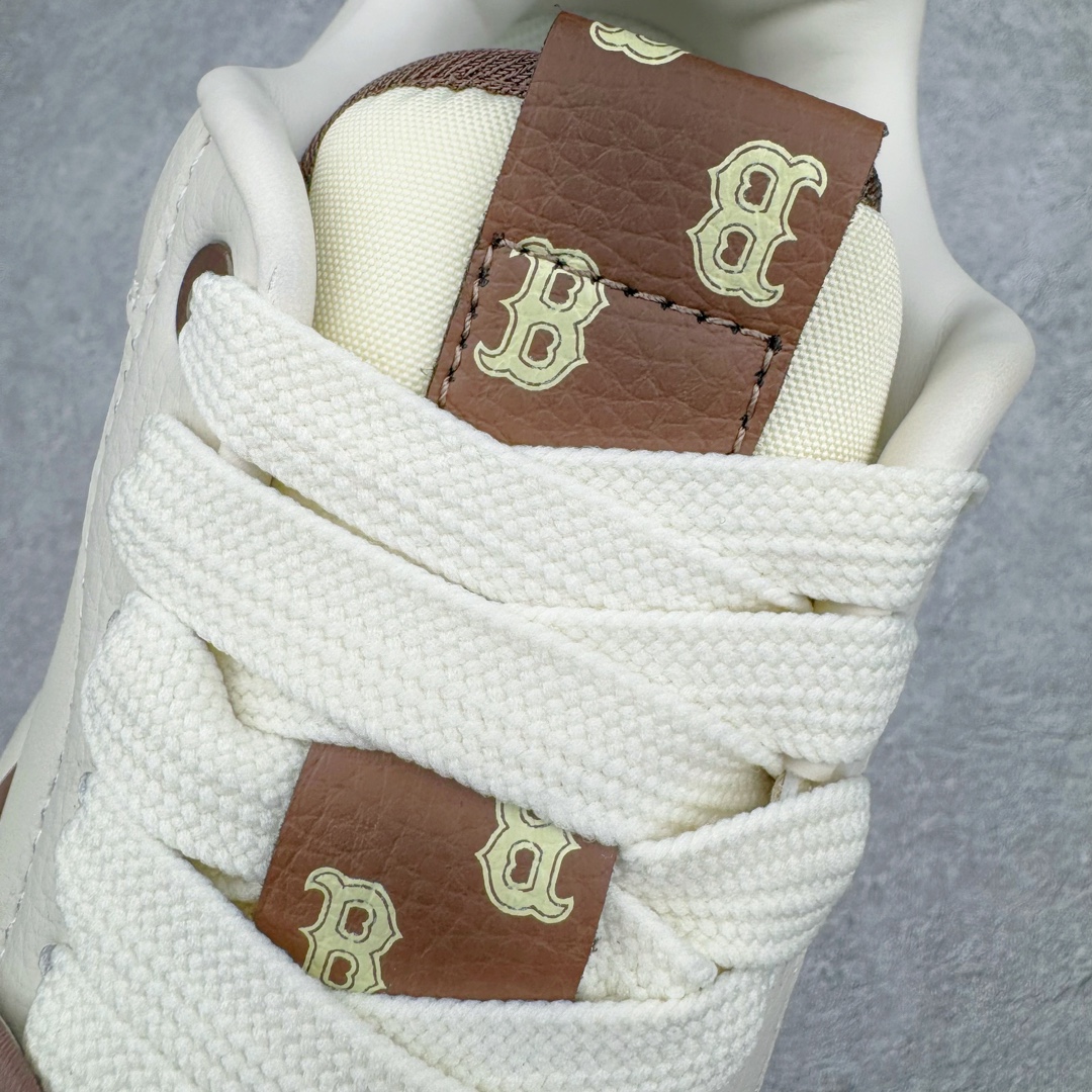  MLB 纽约洋基队  低筒 厚底 老爹鞋 防滑减震耐磨 板鞋 休闲鞋 男鞋 女鞋 波鞋 棕色 3ASXCLR3N-43BRS