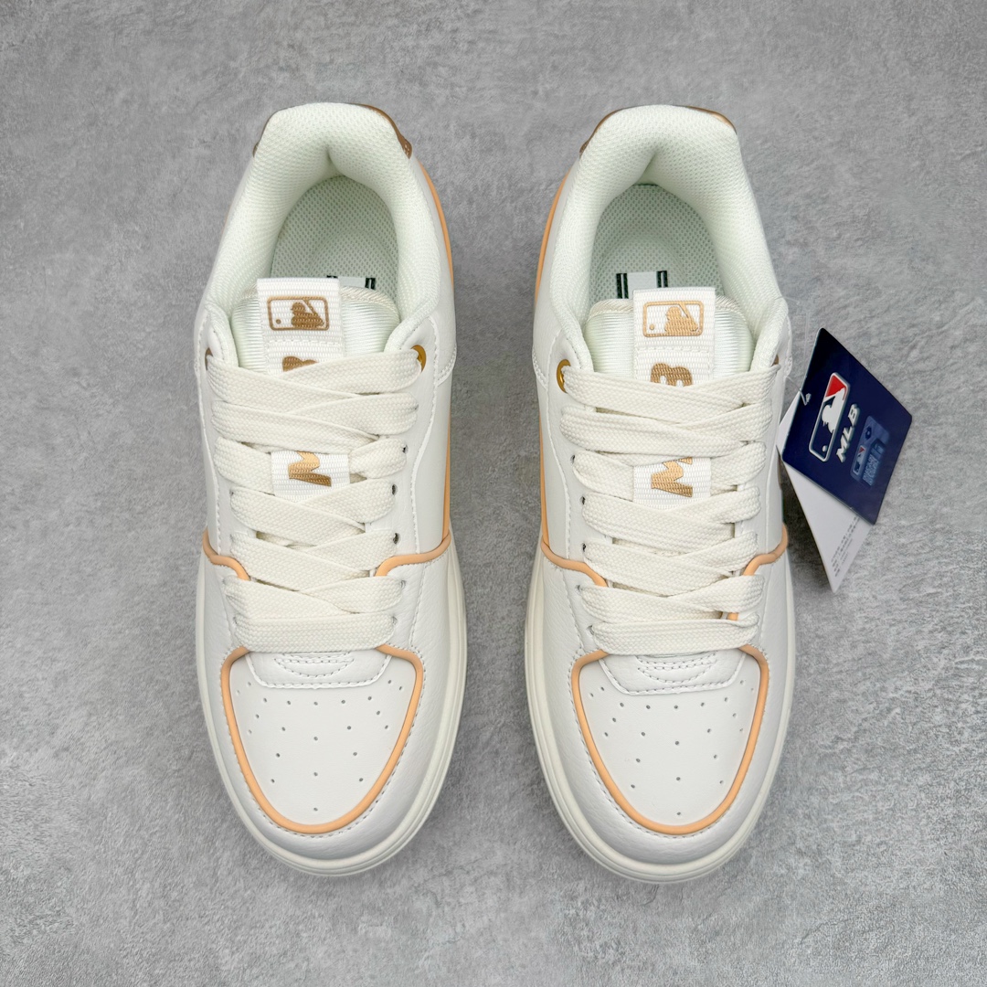  MLB 纽约洋基队  低筒 厚底 老爹鞋 防滑减震耐磨 板鞋 休闲鞋 男鞋 女鞋 波鞋 金色  3ASXCLB3N-43GOS