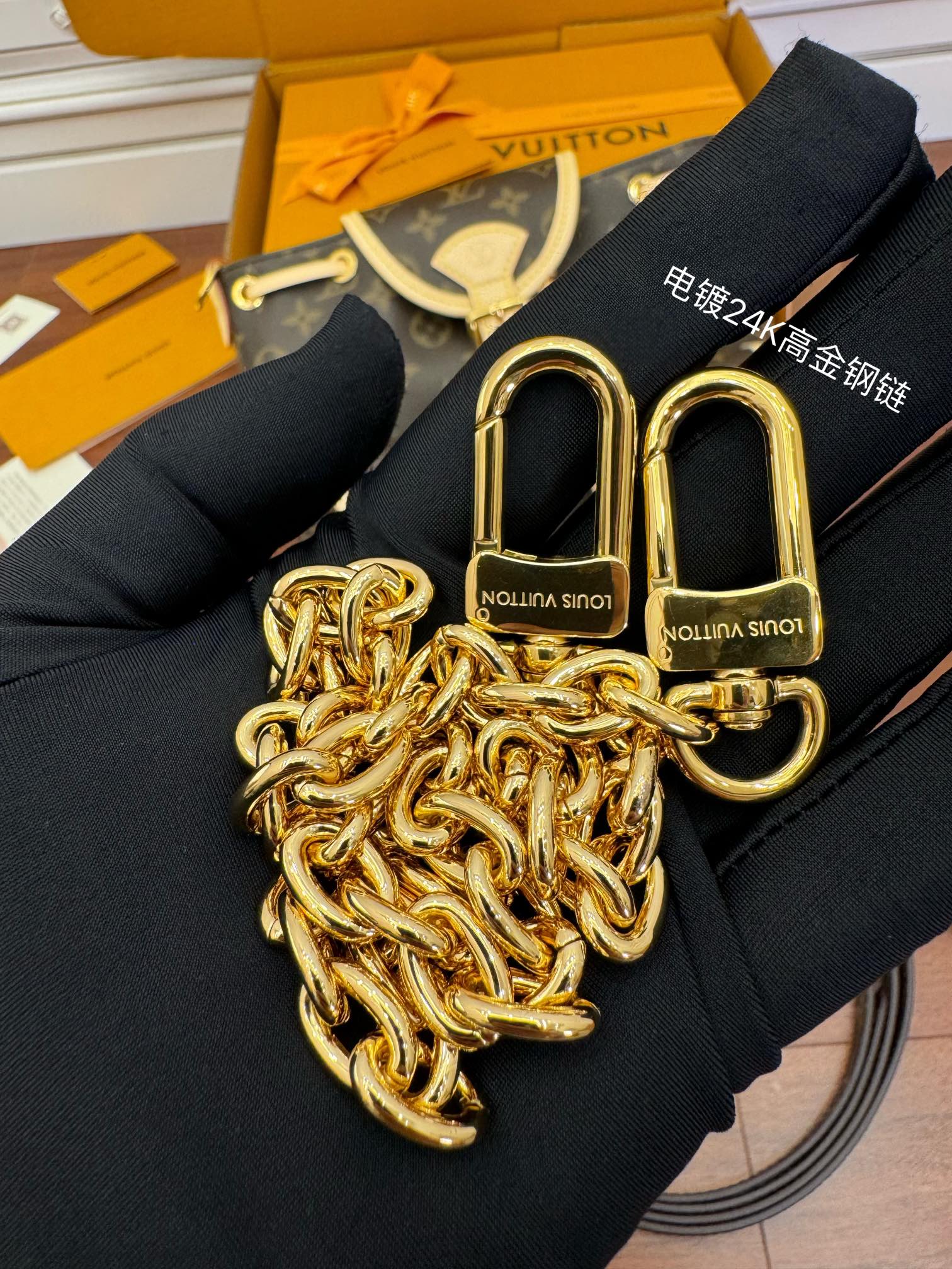  特级  LOUIS VUITTON 路易威登 EXCURSION 可拆卸链条 抽绳开合 压花  牛皮革 斜挎包 单肩包 双肩包 手提包 小号 棕色 M46932