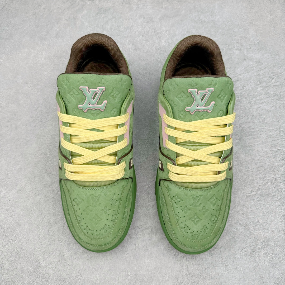 Louis Vuitton 路易威登 Trainer  LV 低筒 休闲鞋 板鞋 运动鞋 男鞋 女鞋 绿色 1ACR6E