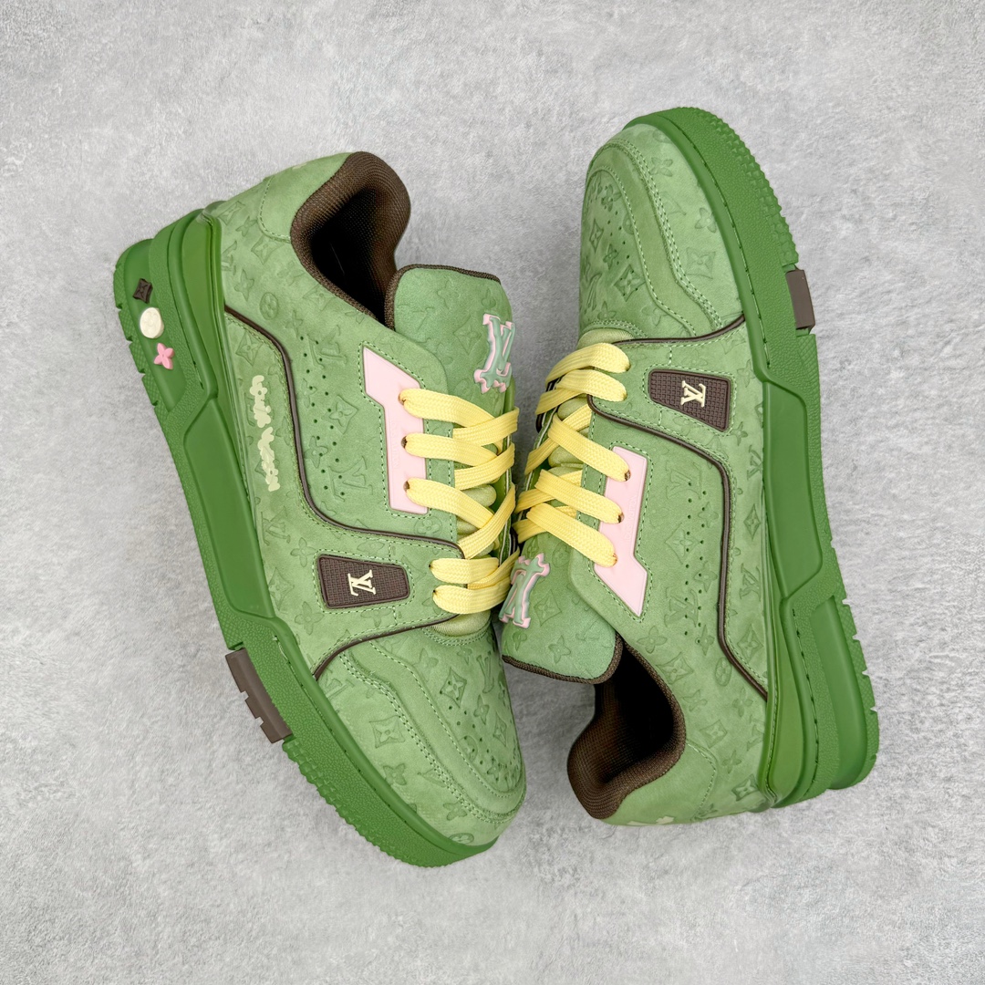 Louis Vuitton 路易威登 Trainer  LV 低筒 休闲鞋 板鞋 运动鞋 男鞋 女鞋 绿色 1ACR6E