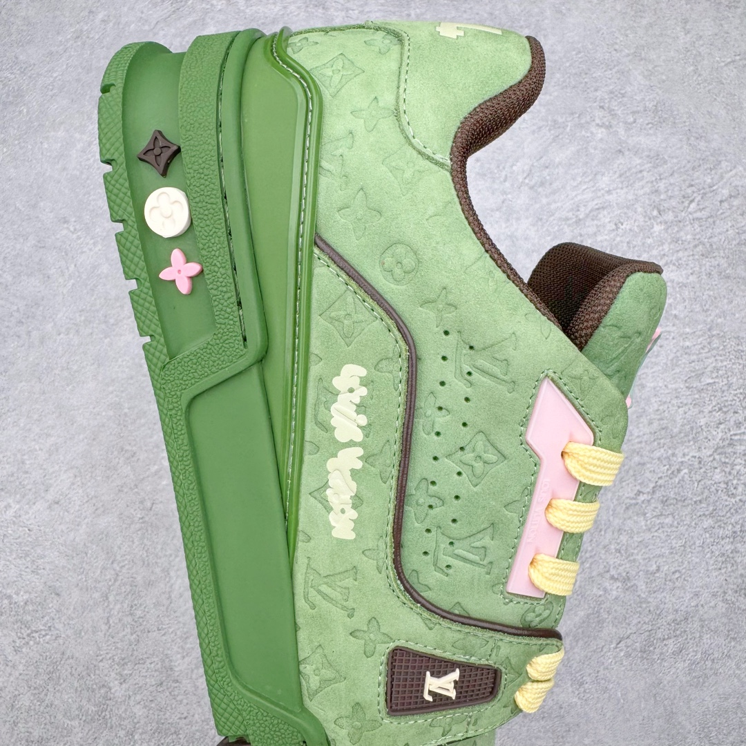 Louis Vuitton 路易威登 Trainer  LV 低筒 休闲鞋 板鞋 运动鞋 男鞋 女鞋 绿色 1ACR6E