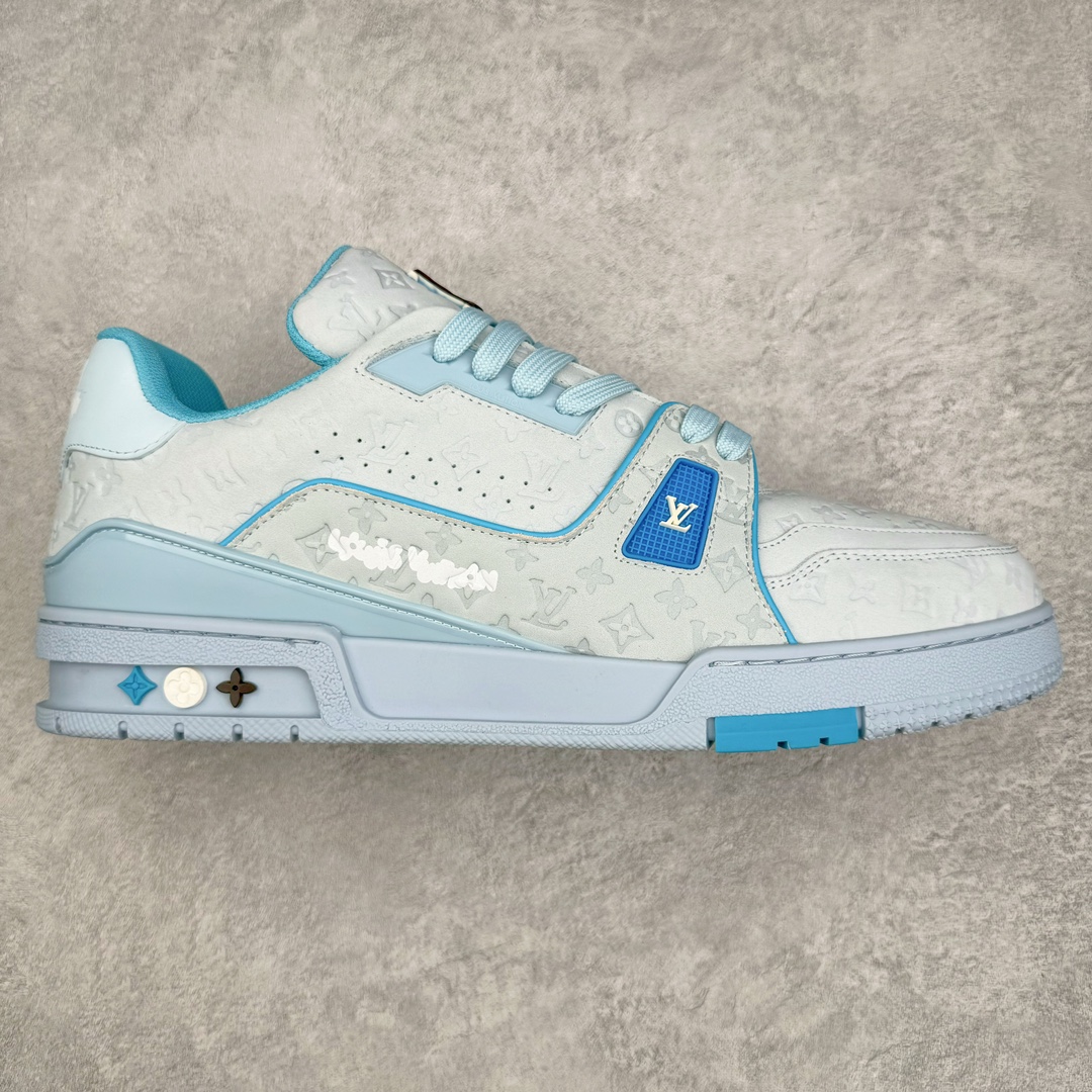 Tyler  Louis Vuitton 路易威登 Trainer  LV 低筒 休闲鞋 板鞋 运动鞋 男鞋 女鞋 蓝色 1ACRYD