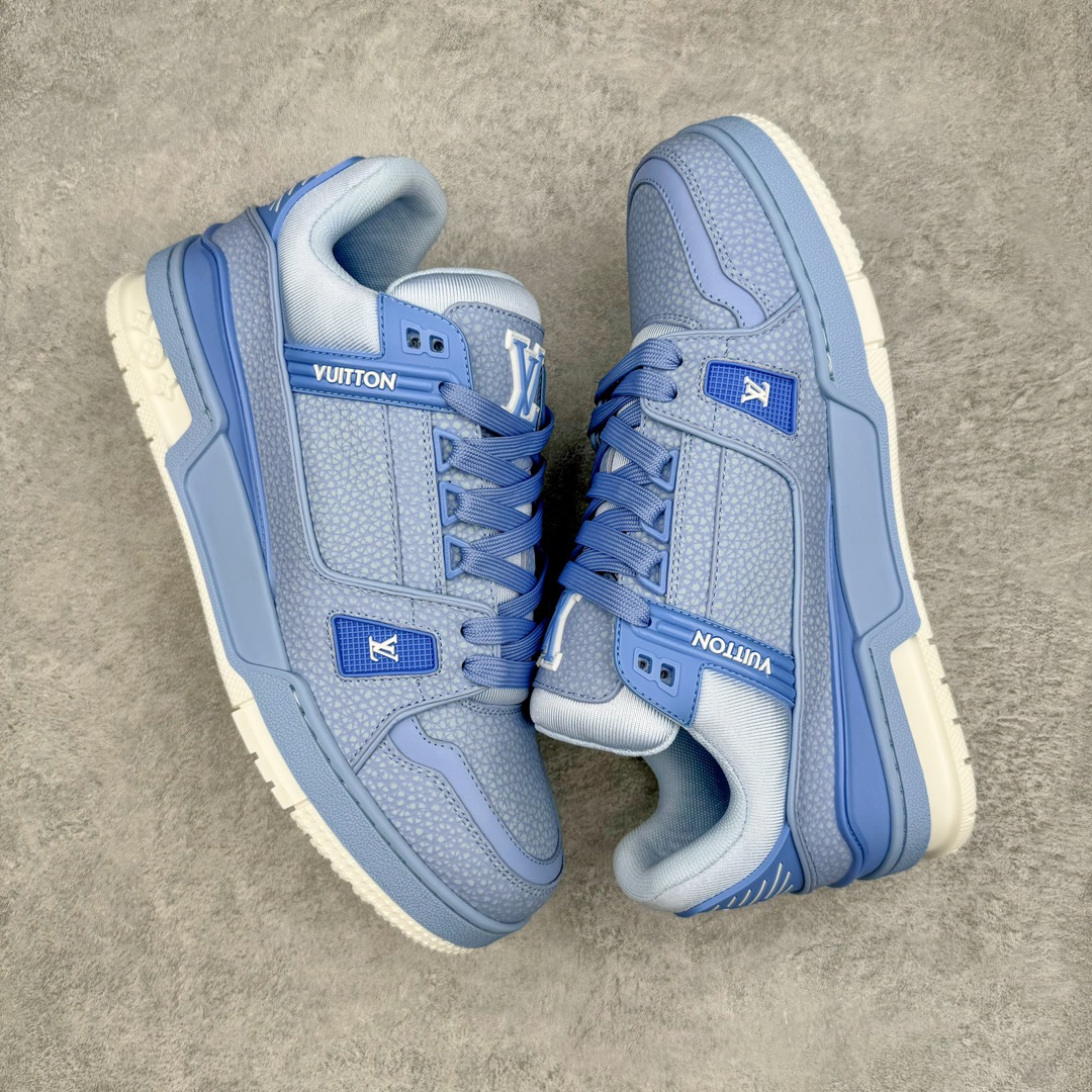   Louis Vuitton 路易威登 Trainer  LV 低筒 休闲鞋 板鞋 运动鞋 男鞋 女鞋 蓝色 1ACQ6W
