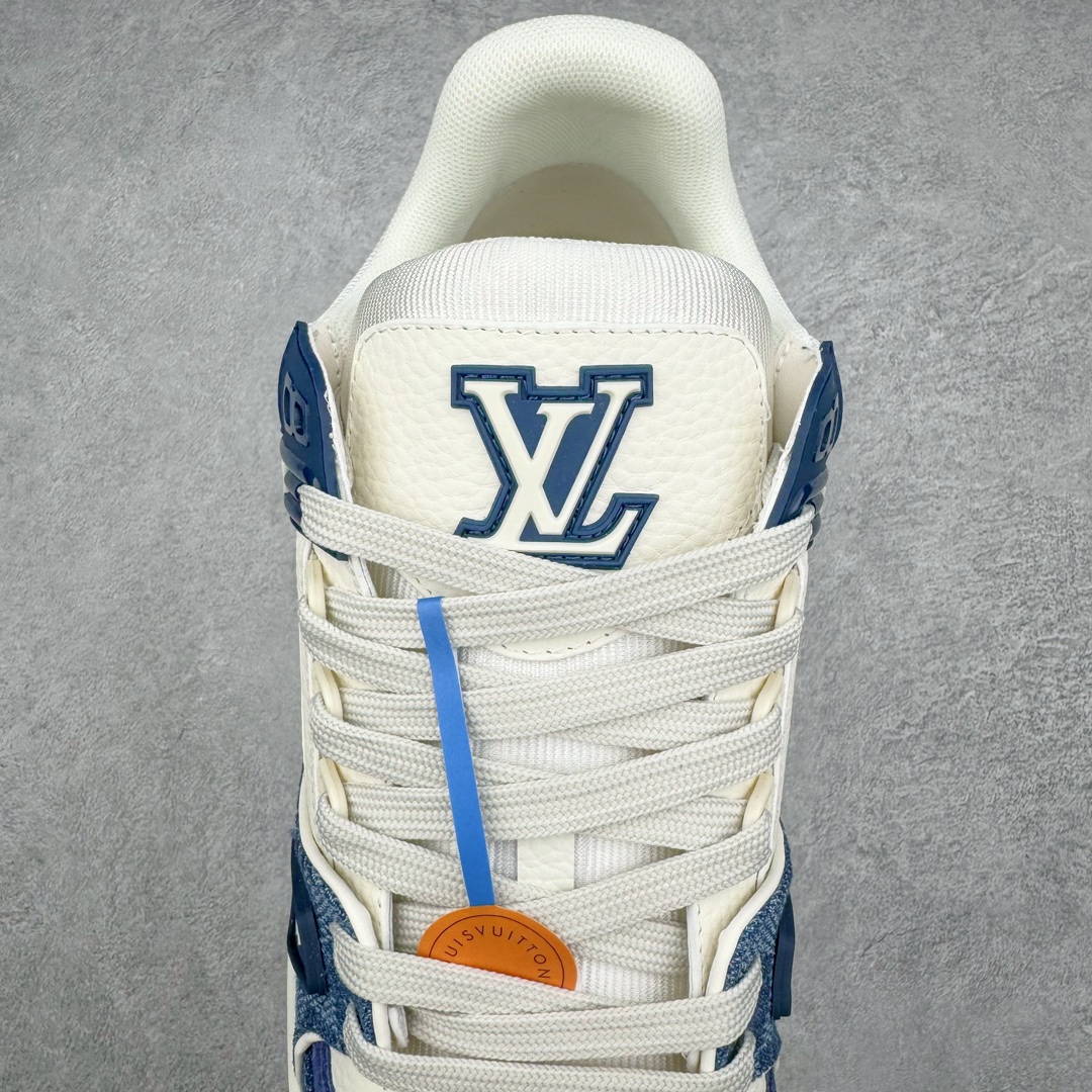  Louis Vuitton 路易威登 Trainer  LV 低筒 休闲鞋 板鞋 运动鞋 男鞋 女鞋 白蓝 格子 1ACPRW