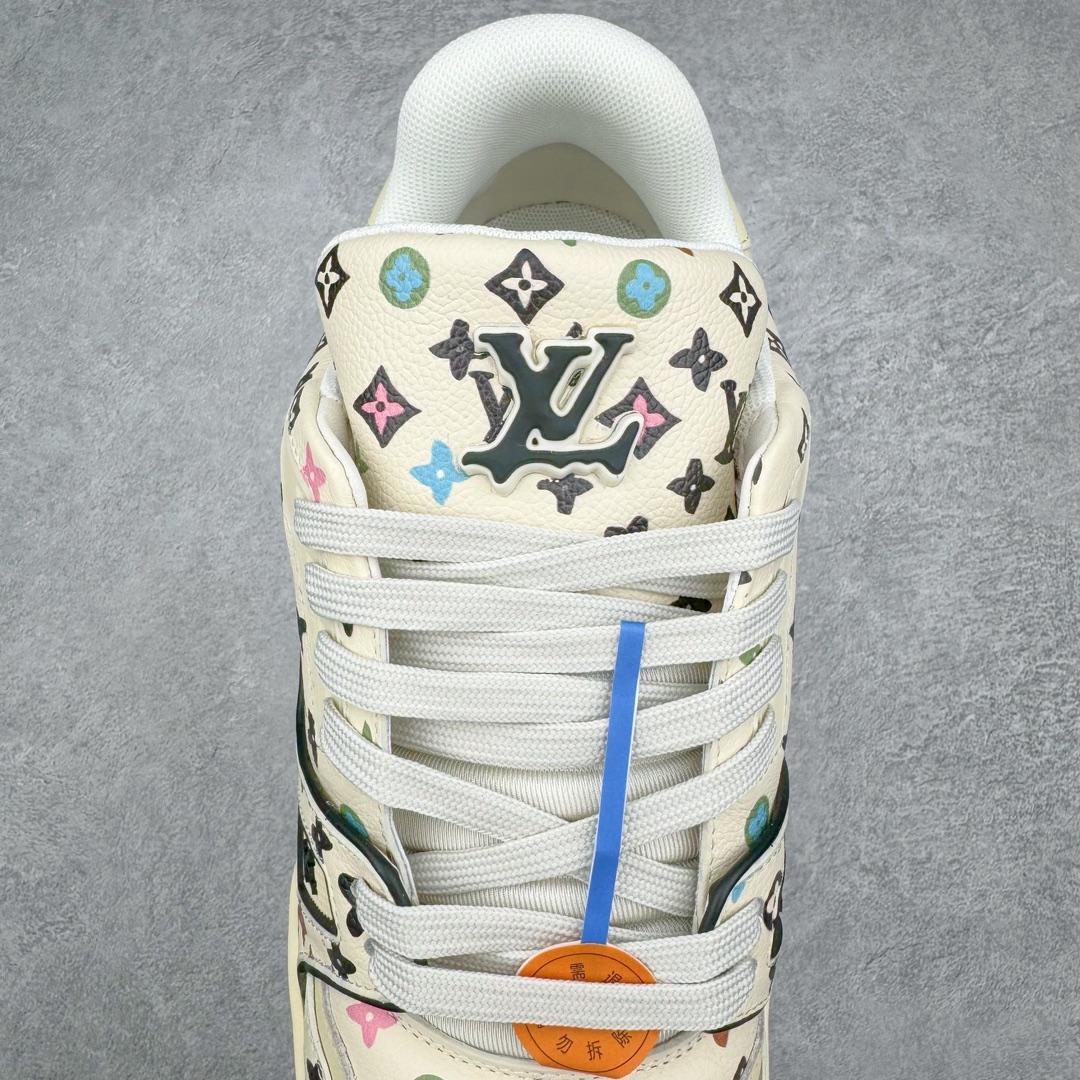  Louis Vuitton 路易威登 Trainer  LV 低筒 休闲鞋 板鞋 运动鞋 男鞋 女鞋 米色 1ACXBG