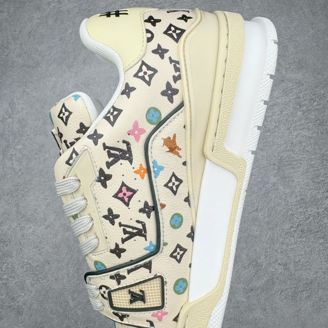  Louis Vuitton 路易威登 Trainer  LV 低筒 休闲鞋 板鞋 运动鞋 男鞋 女鞋 米色 1ACXBG