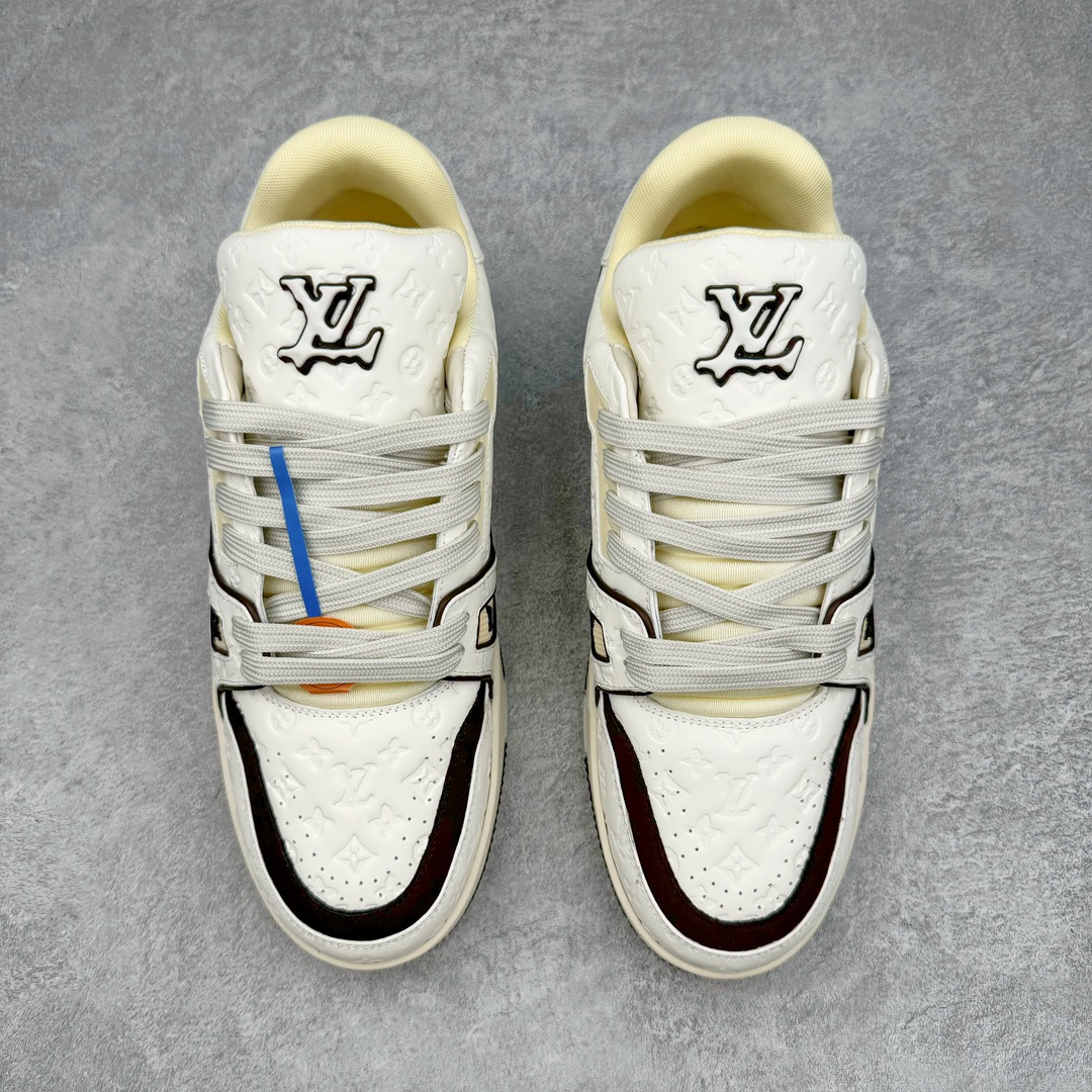  Tyle Louis Vuitton 路易威登 Trainer  LV 低筒 休闲鞋 板鞋 运动鞋 男鞋 女鞋 米棕 满印 1ACR5K