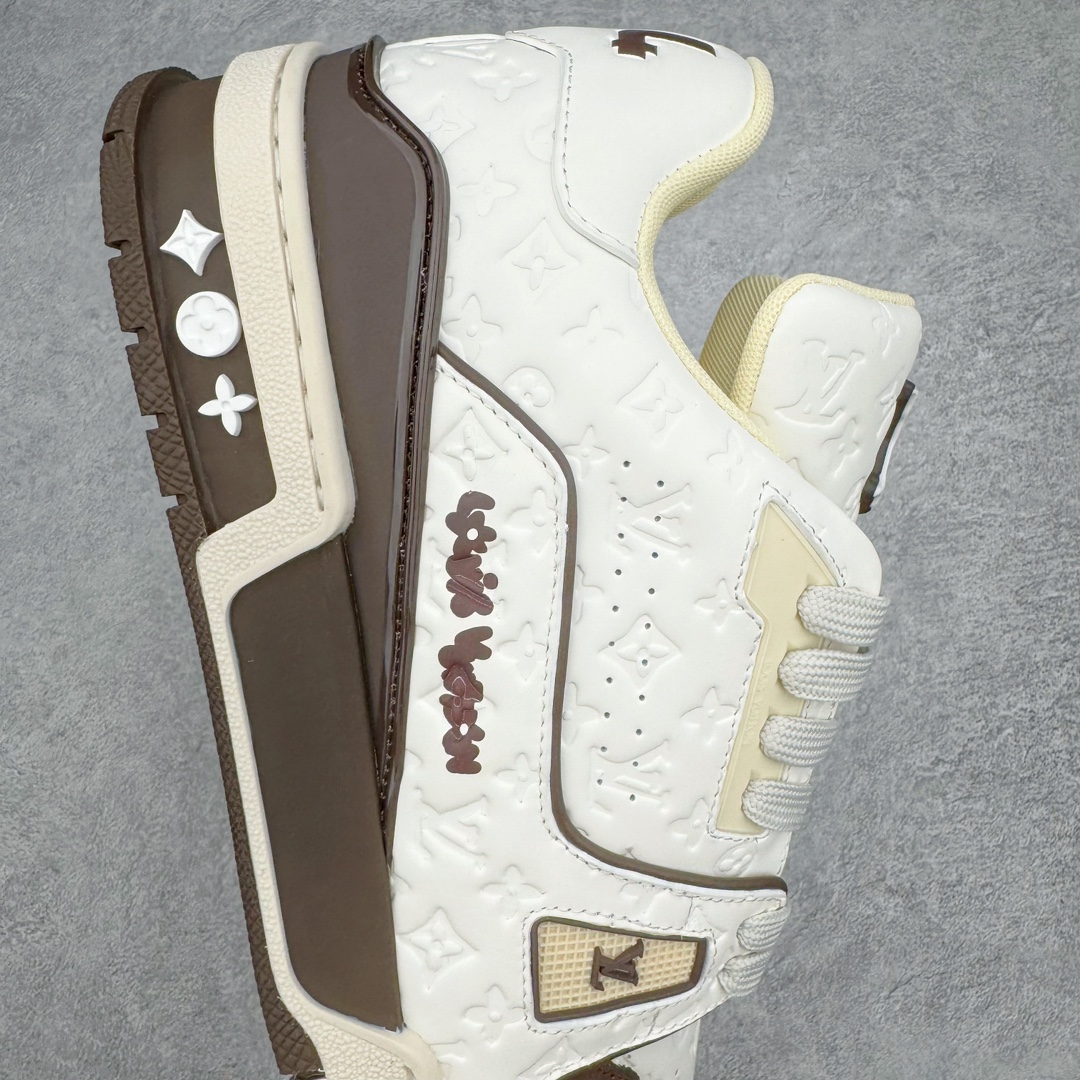  Tyle Louis Vuitton 路易威登 Trainer  LV 低筒 休闲鞋 板鞋 运动鞋 男鞋 女鞋 米棕 满印 1ACR5K