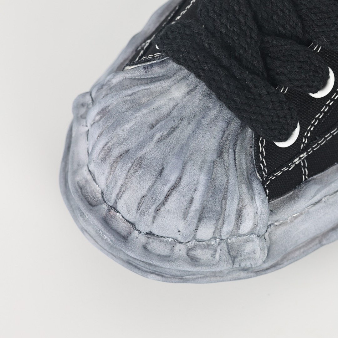  新版 MIHARA YASUHIRO 三原康裕 Wayne MMY   低筒 溶胶鞋 帆布鞋 板鞋 休闲鞋 增高鞋 男鞋 女鞋 黑灰 A08FW710 