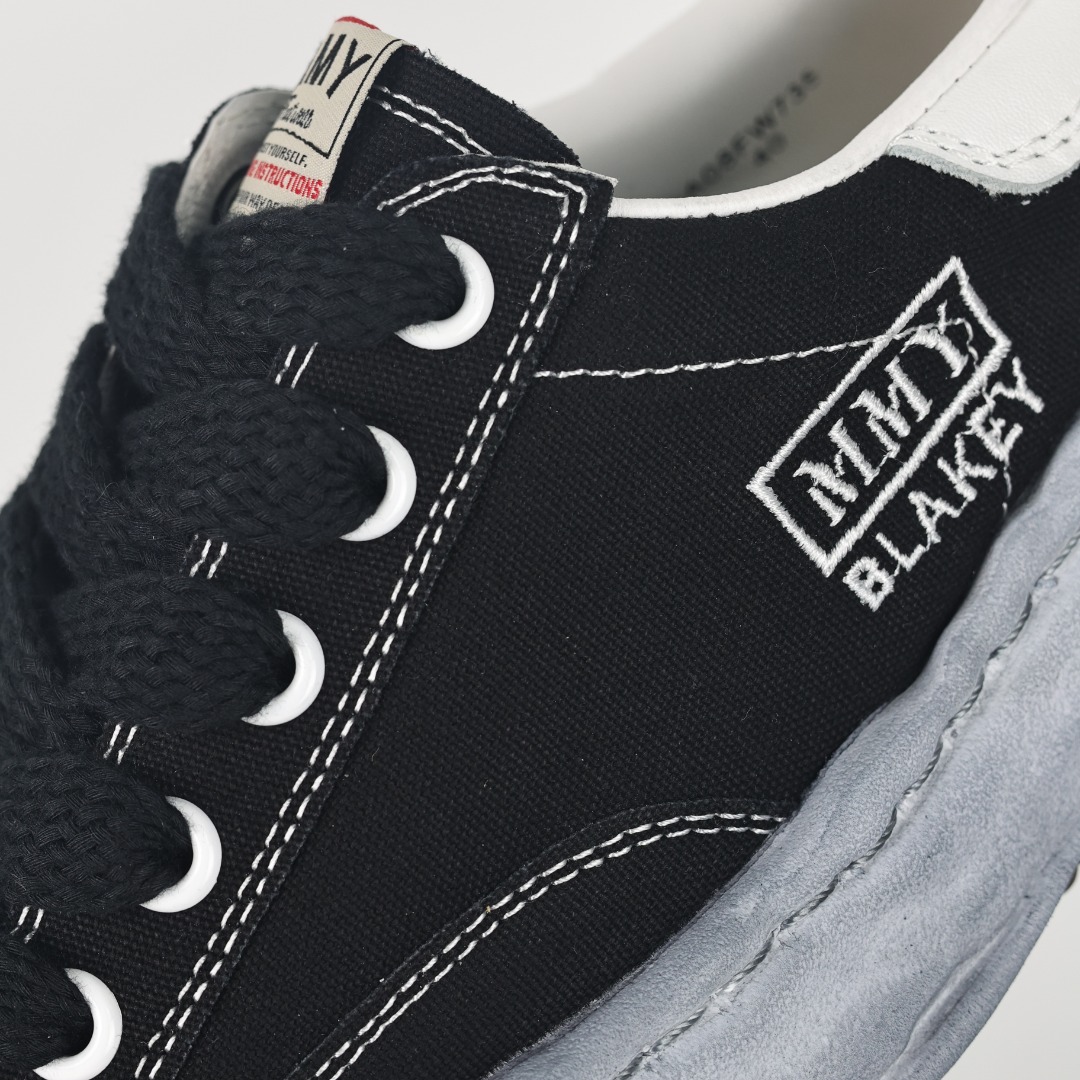  新版 MIHARA YASUHIRO 三原康裕 Wayne MMY   低筒 溶胶鞋 帆布鞋 板鞋 休闲鞋 增高鞋 男鞋 女鞋 黑灰 A08FW710 