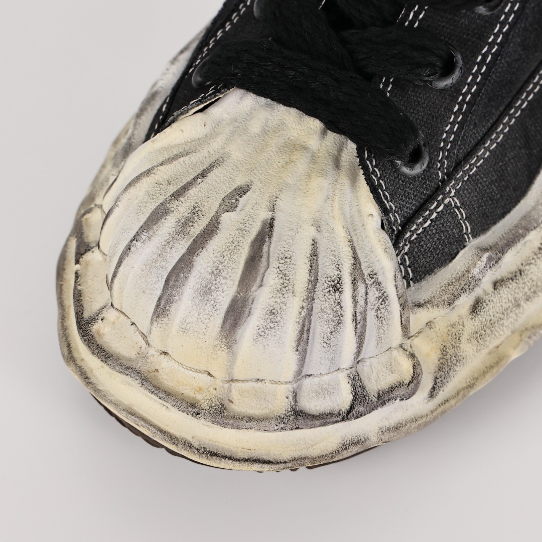  新版 MIHARA YASUHIRO 三原康裕 Wayne MMY  低筒 溶胶鞋 帆布鞋 板鞋 休闲鞋 增高鞋 男鞋 女鞋 做旧黑色 A10FW712