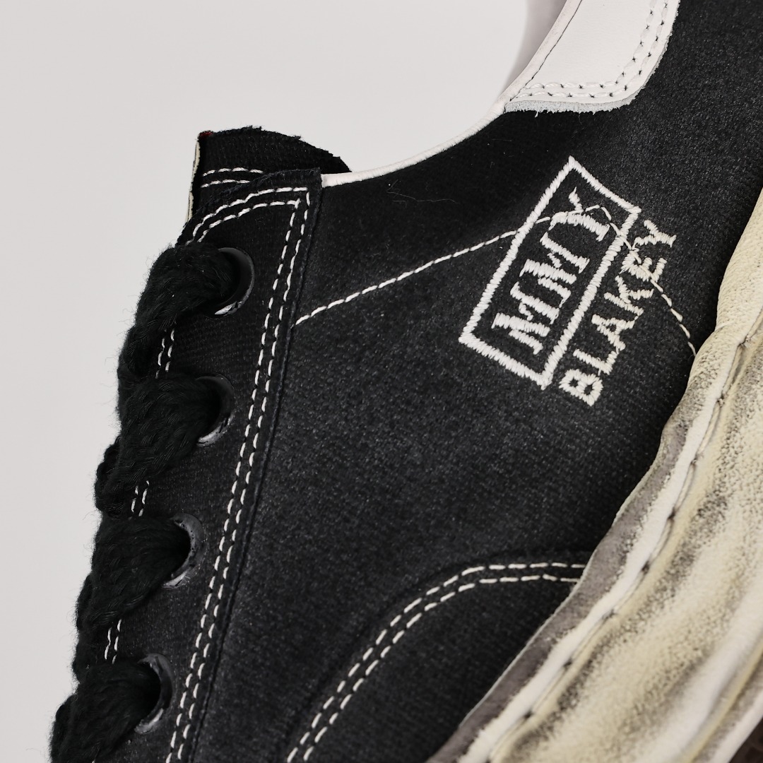  新版 MIHARA YASUHIRO 三原康裕 Wayne MMY  低筒 溶胶鞋 帆布鞋 板鞋 休闲鞋 增高鞋 男鞋 女鞋 做旧黑色 A10FW712