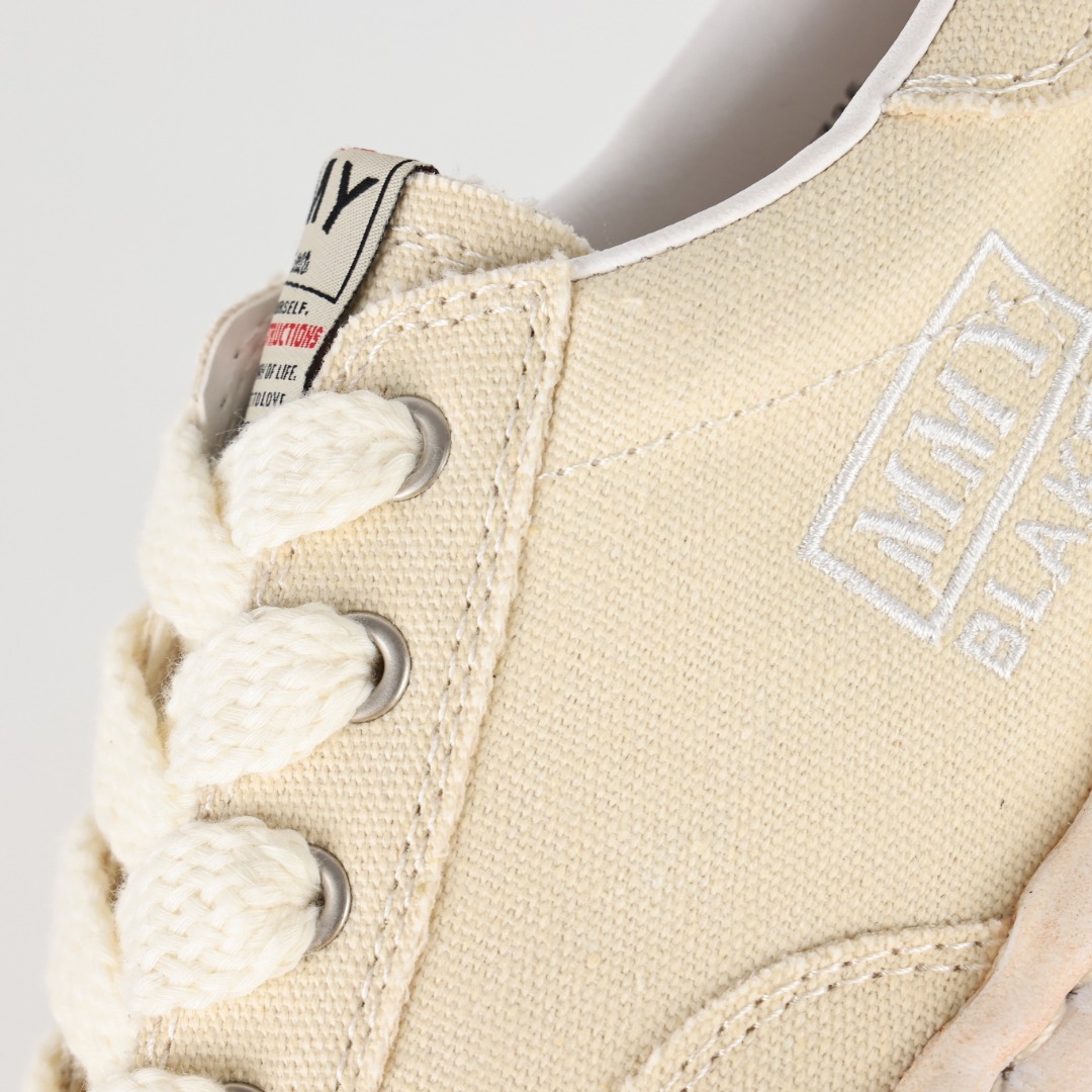  新版 MIHARA YASUHIRO 三原康裕 Wayne MMY  低筒 溶胶鞋 帆布鞋 板鞋 休闲鞋 增高鞋 男鞋 女鞋 做旧白色 A08FW710