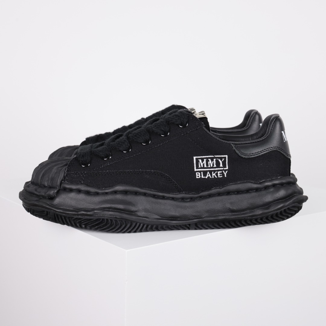 新版 MIHARA YASUHIRO 三原康裕 Wayne MMY  低筒 溶胶鞋 帆布鞋 板鞋 休闲鞋 增高鞋 男鞋 女鞋 黑武士 帆布 A08FW735