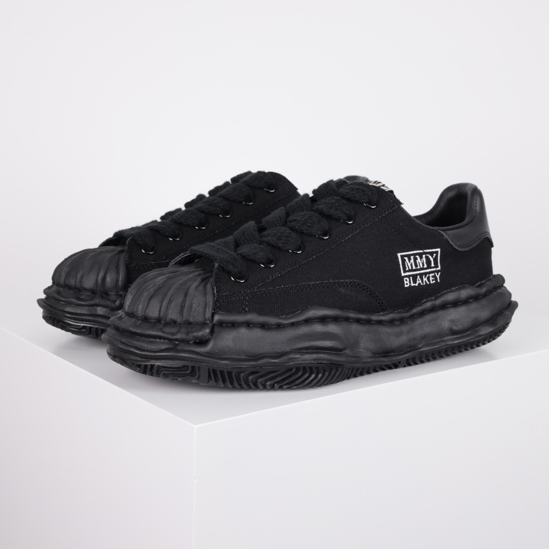 新版 MIHARA YASUHIRO 三原康裕 Wayne MMY  低筒 溶胶鞋 帆布鞋 板鞋 休闲鞋 增高鞋 男鞋 女鞋 黑武士 帆布 A08FW735