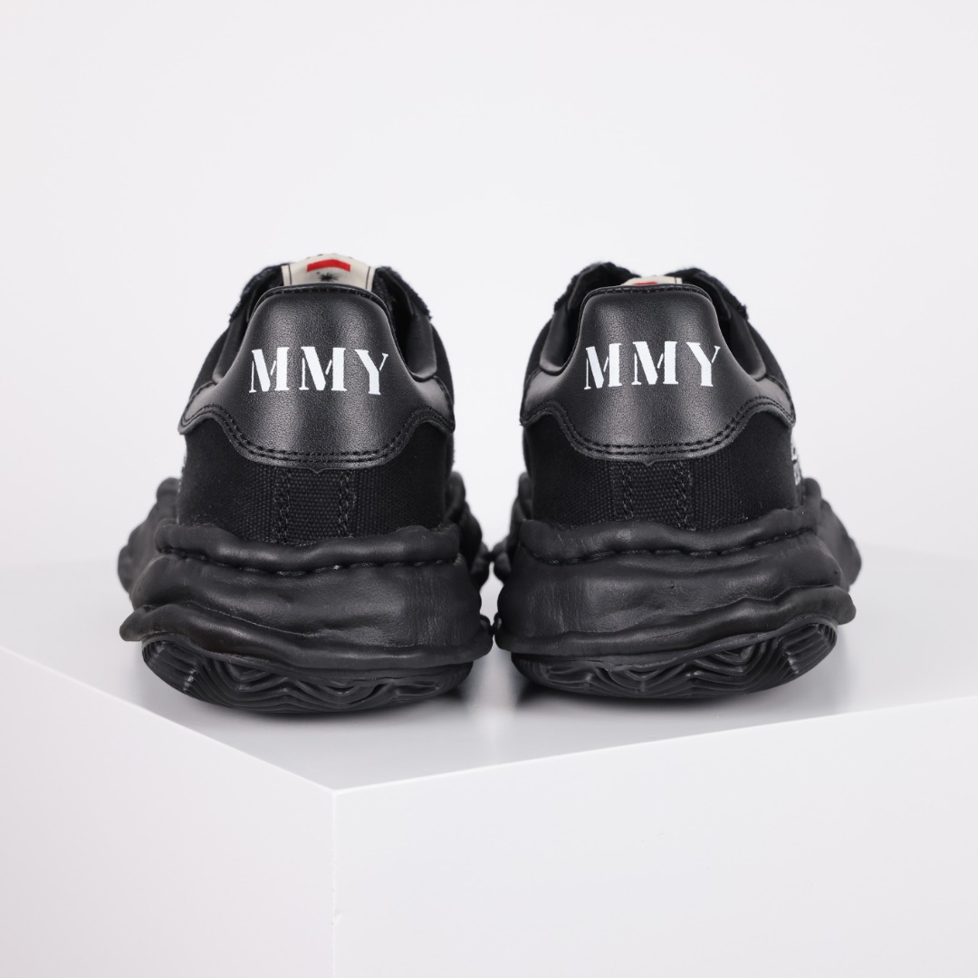 新版 MIHARA YASUHIRO 三原康裕 Wayne MMY  低筒 溶胶鞋 帆布鞋 板鞋 休闲鞋 增高鞋 男鞋 女鞋 黑武士 帆布 A08FW735