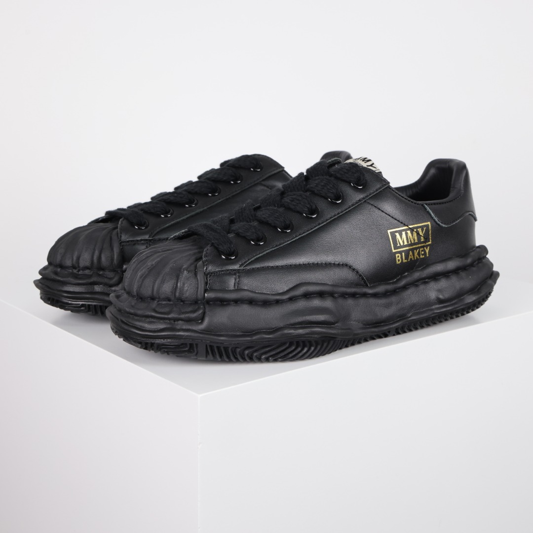 新版 MIHARA YASUHIRO 三原康裕 Wayne MMY  低筒 溶胶鞋 帆布鞋 板鞋 休闲鞋 增高鞋 男鞋 女鞋 黑武士 皮革 A08FW711 